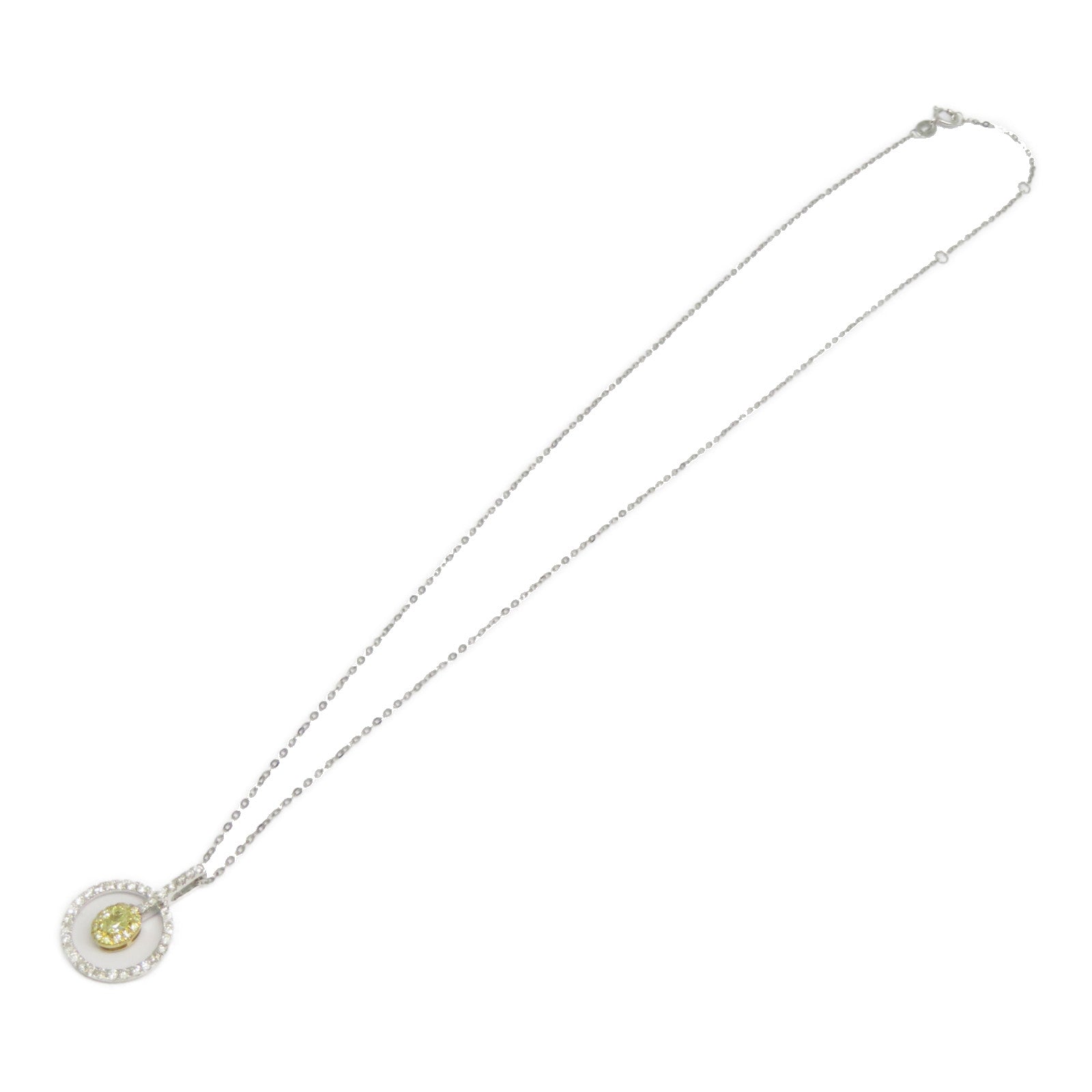 JEWELRY 18K黃金/白金Diamond Necklace 0.2ct/0.38ct鑽石項鍊