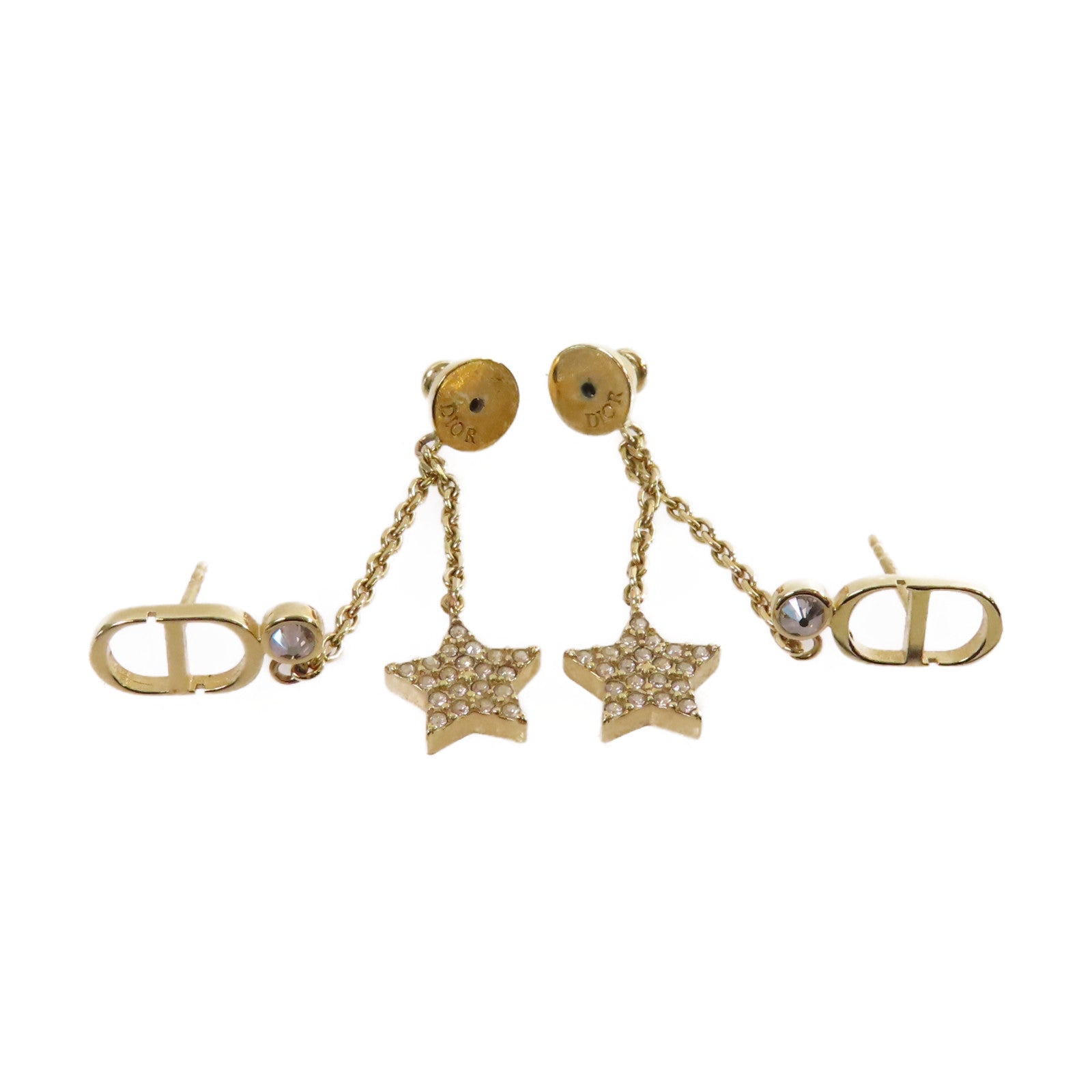 Dior 金屬Petit CD Star Earrings耳環