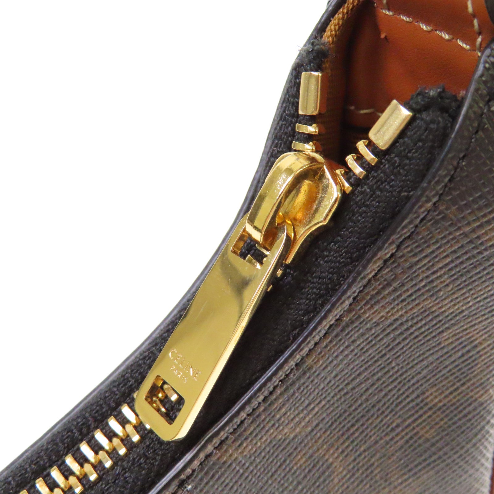 CELINE Triomphe帆布Ava Shoulder Bag金扣肩背袋啡色