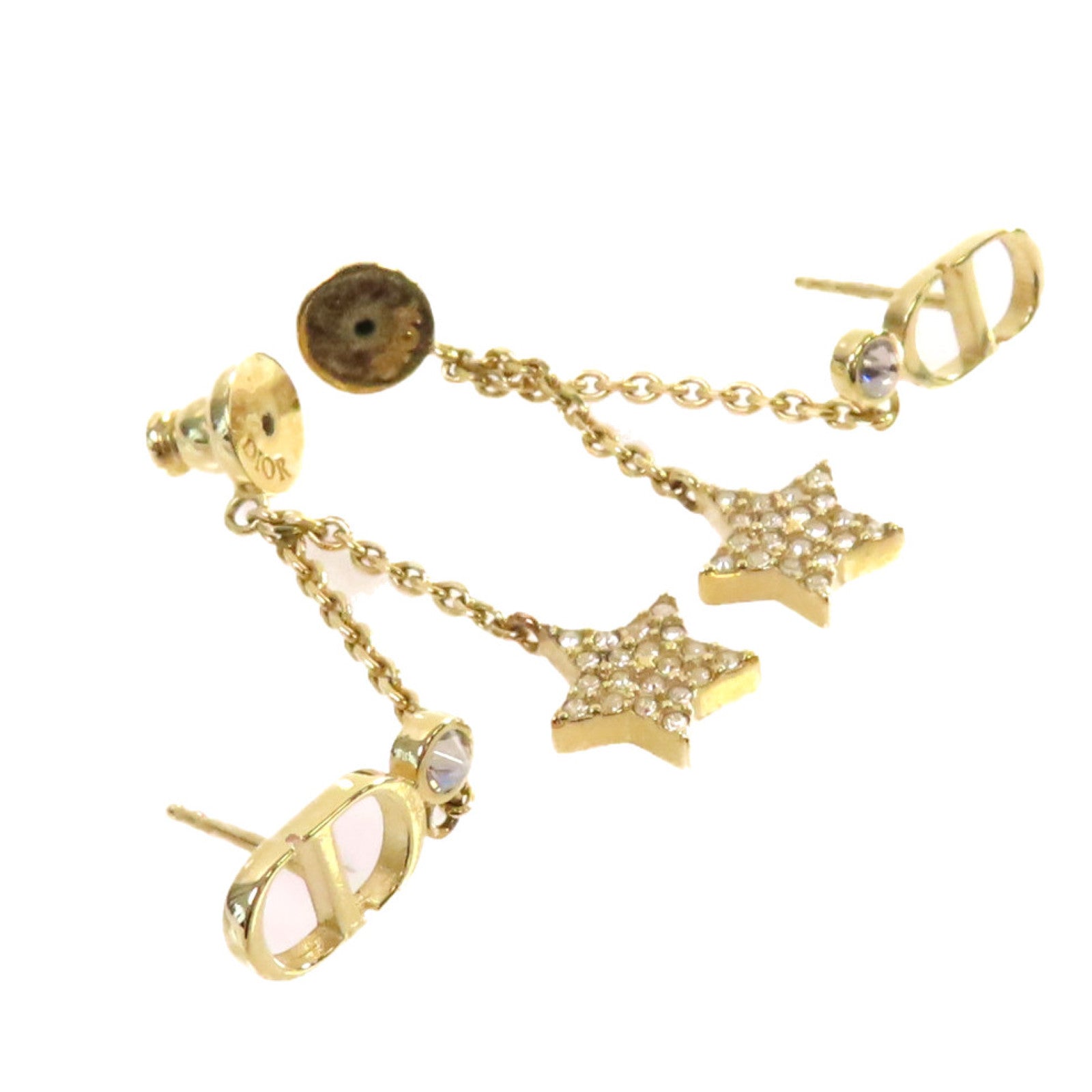 Dior 金屬Petit CD Star Earrings耳環