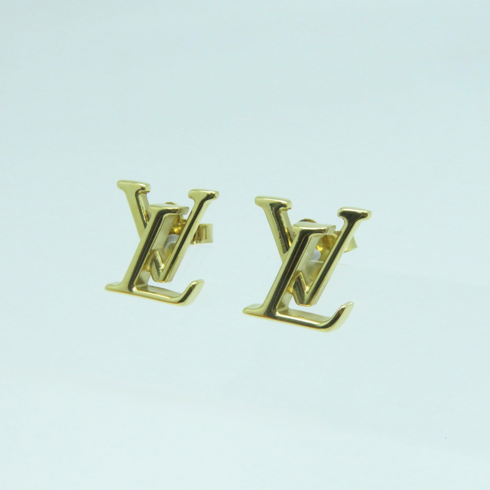 LOUIS VUITTON 金屬Iconic Earrings耳環金色