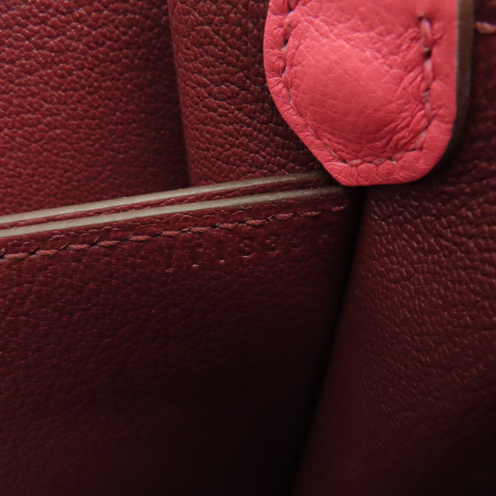HERMES Evercolor皮革Mini Roulis銀扣肩背袋Rose Azalee/ Rouge H粉紅色