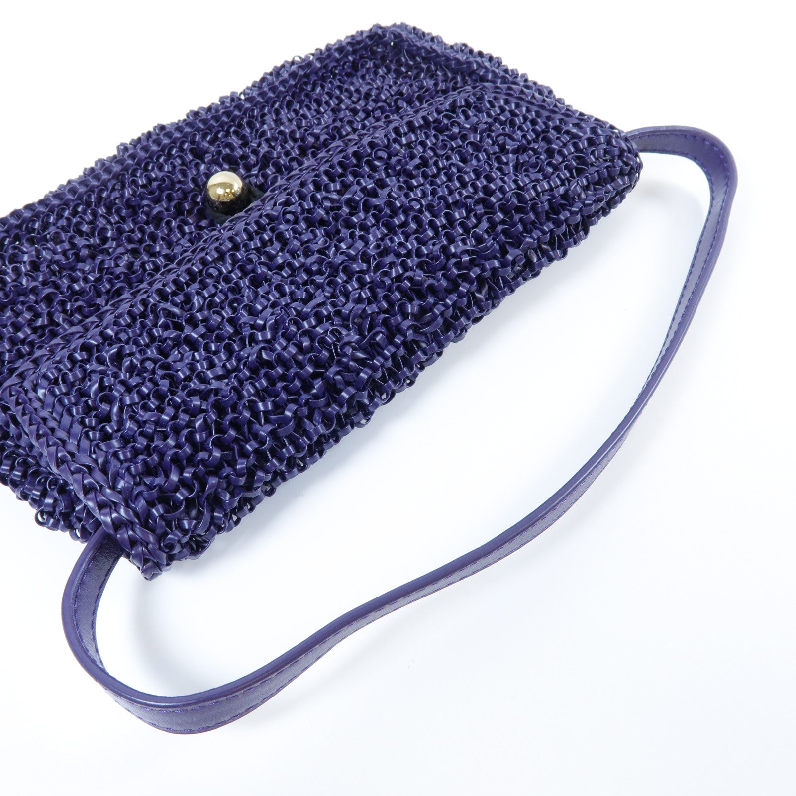 ANTEPRIMA PVC Wire Shoulder Bag金扣肩背袋深紫色