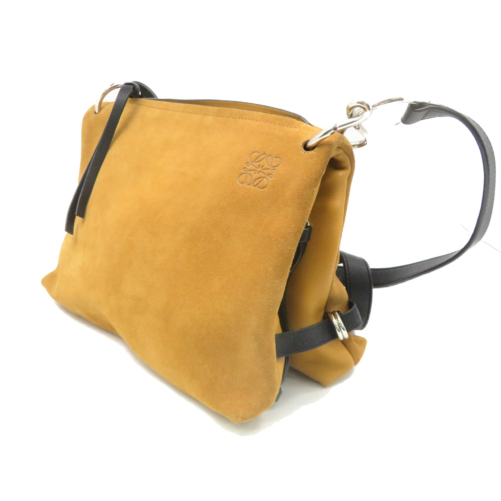 LOEWE Suede Leather Tent Shoulder Bag Brown