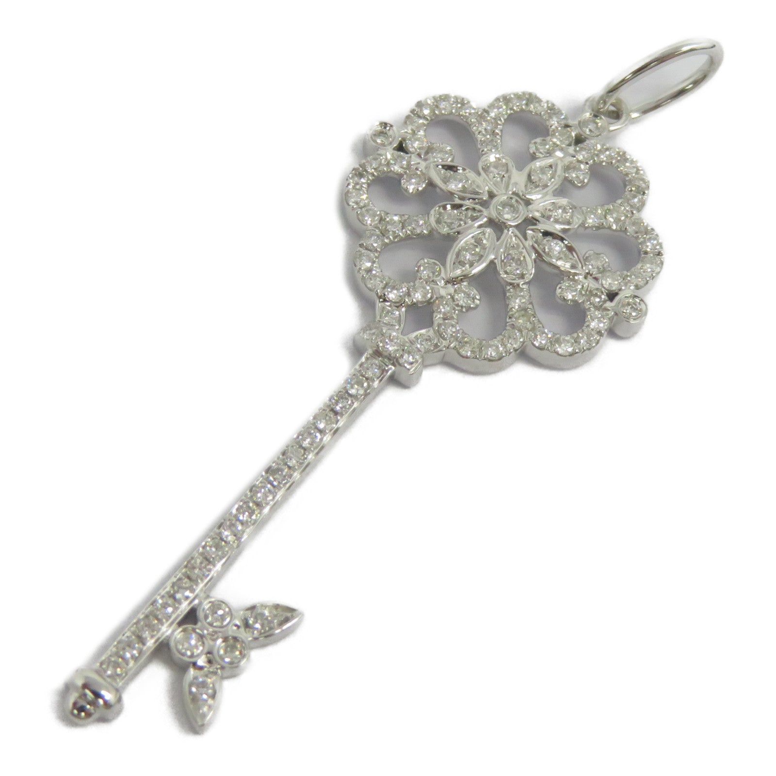 JEWELRY 18K白金Diamond Pendant Top 0.475ct鑽石吊墜