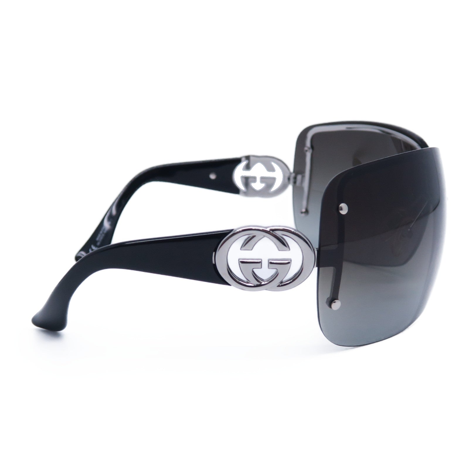 GUCCI 【激減優惠】PVC Sunglasses銀扣太陽眼鏡黑色