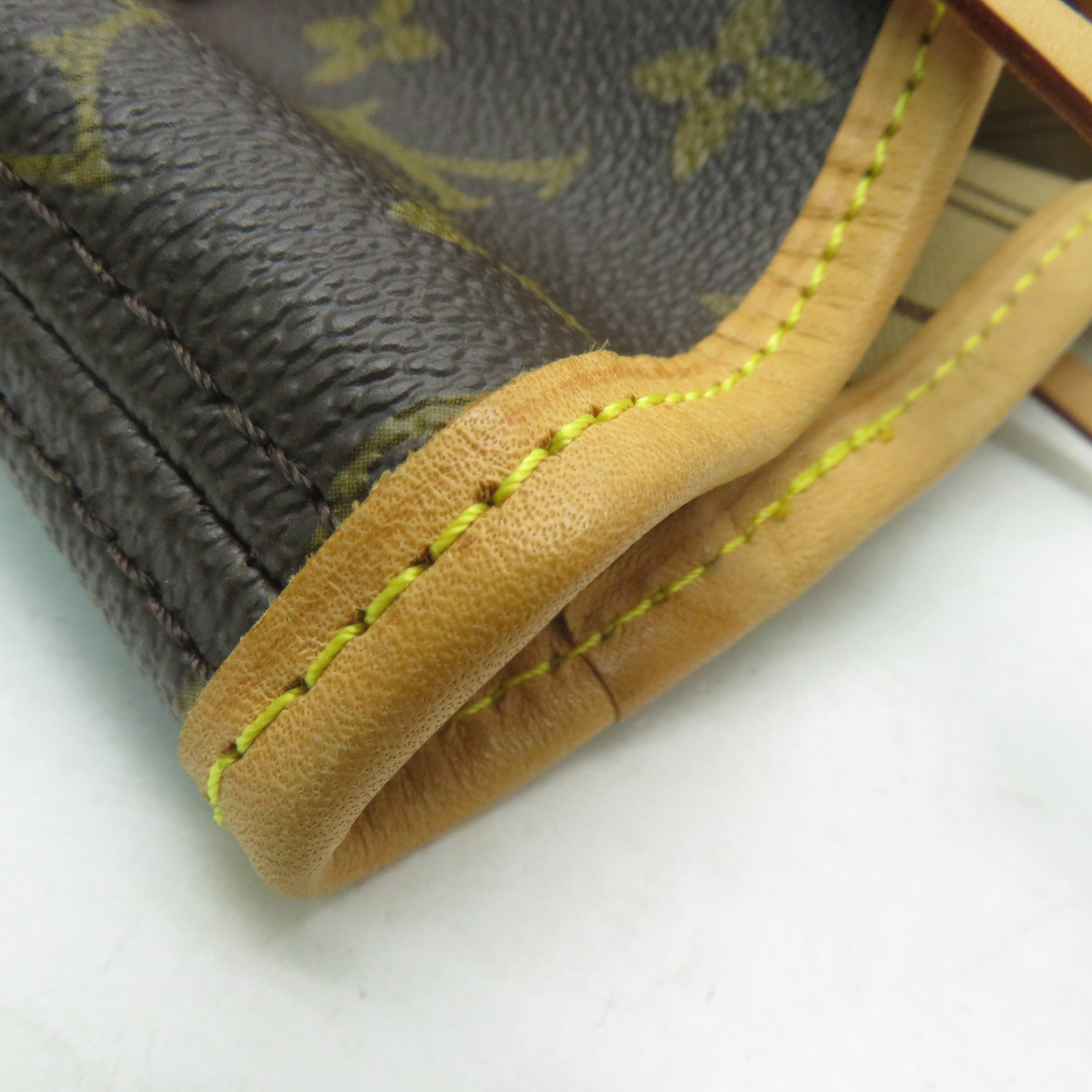 LOUIS VUITTON Monogram Neverfull GM金扣手挽袋啡色
