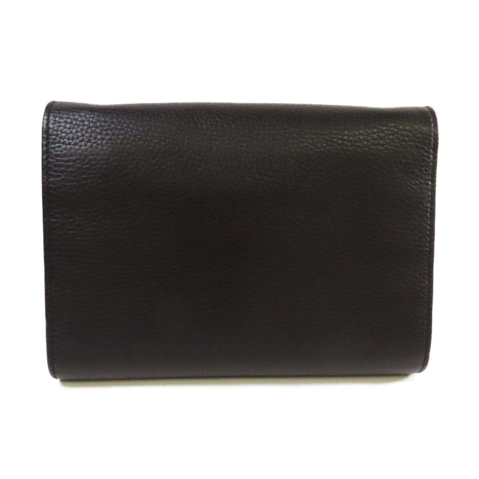GUCCI 牛皮皮革GG Marmont Wallet On Chain Shoulder Bag金扣鏈帶肩背袋黑色