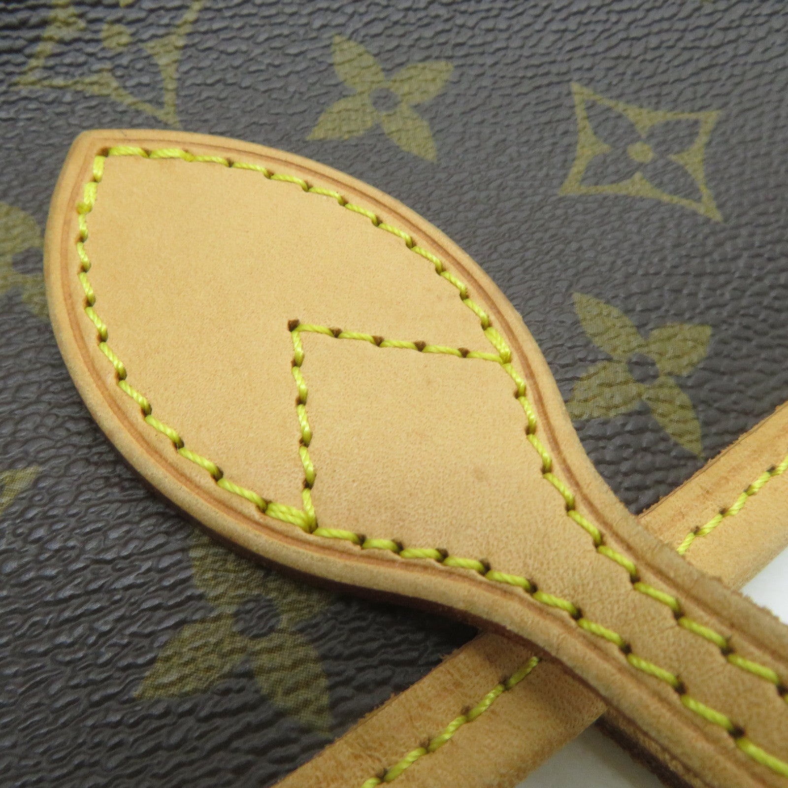 LOUIS VUITTON Monogram Neverfull GM金扣手挽袋啡色