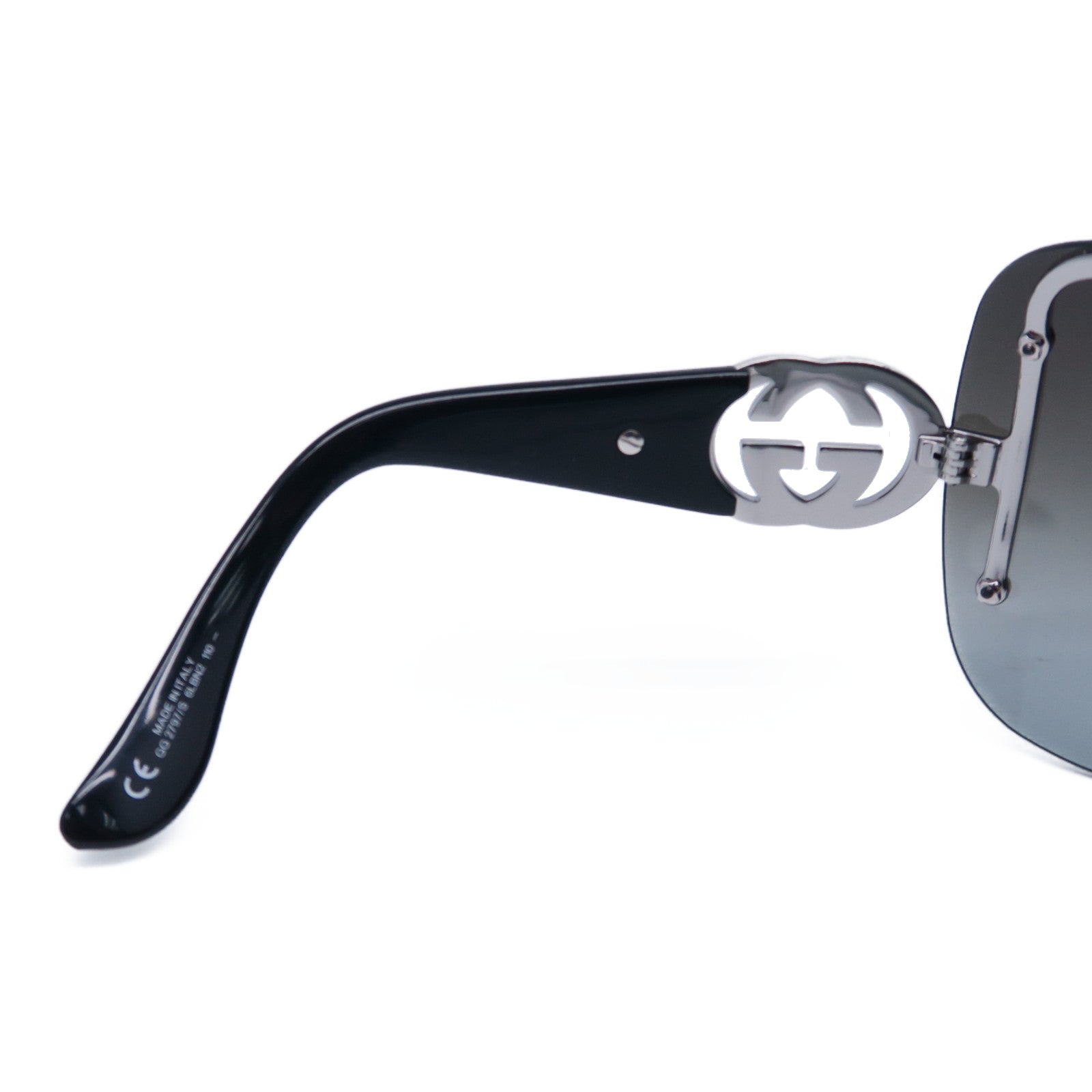 GUCCI 【激減優惠】PVC Sunglasses銀扣太陽眼鏡黑色
