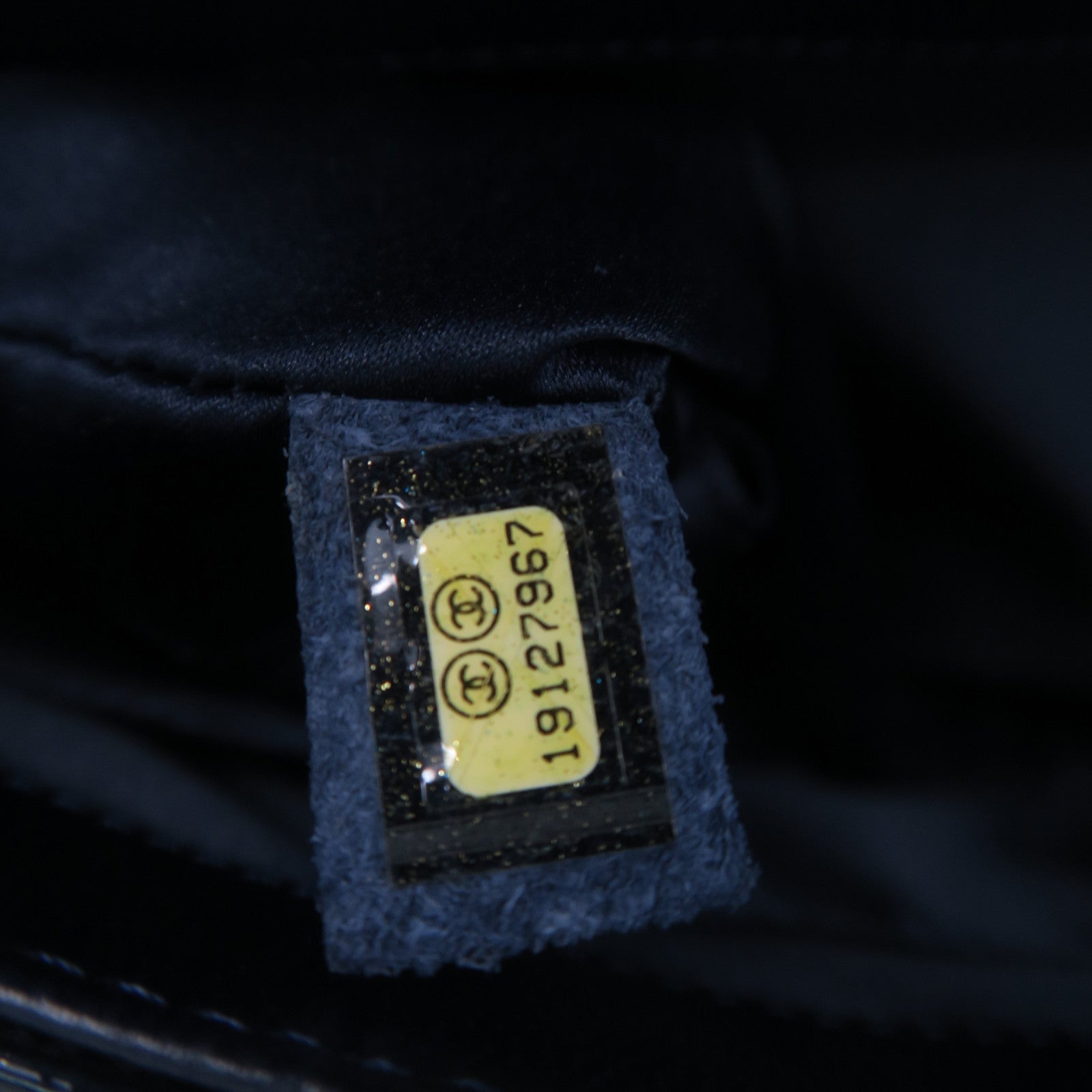 CHANEL 【激減優惠】菱格漆皮皮革Chain Shoulder銀扣鏈帶肩背袋藍色