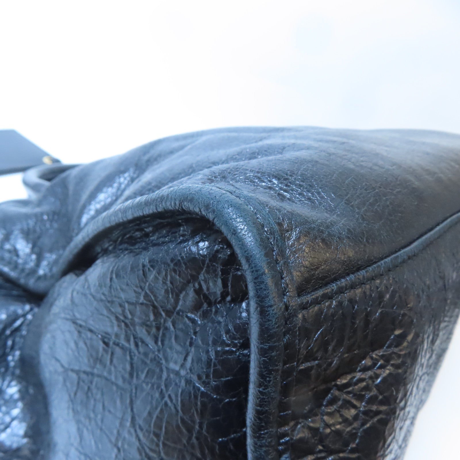 BALENCIAGA 羊皮皮革Classic City金扣手挽肩背兩用袋黑色