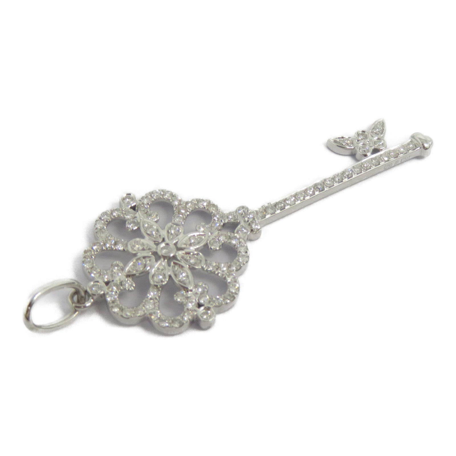 JEWELRY 18K白金Diamond Pendant Top 0.475ct鑽石吊墜