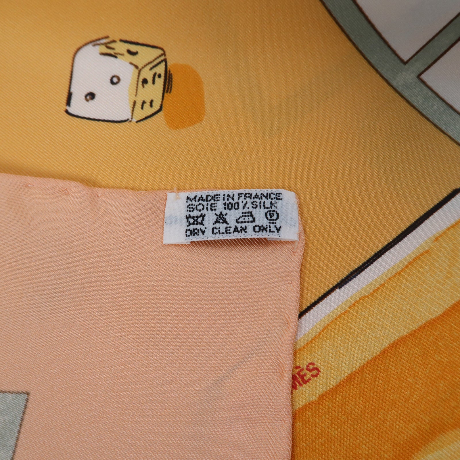 HERMES 絲質90x90 Scarf絲巾蜜桃色