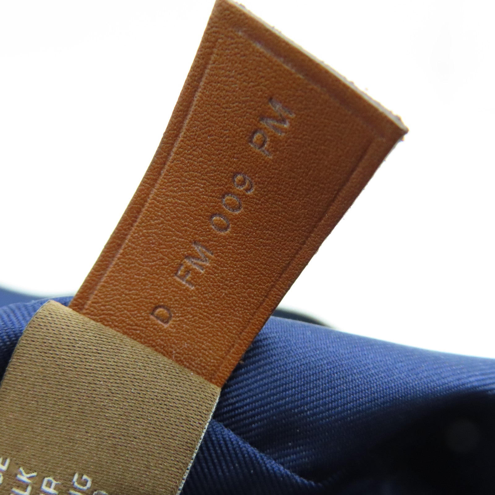 HERMES 絲質Housse De Voyage PM旅行袋銀扣紅色/藍色