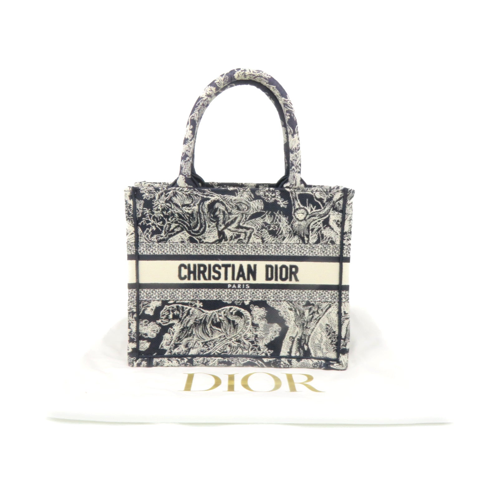 Dior 帆布Book Tote手挽袋寶藍色