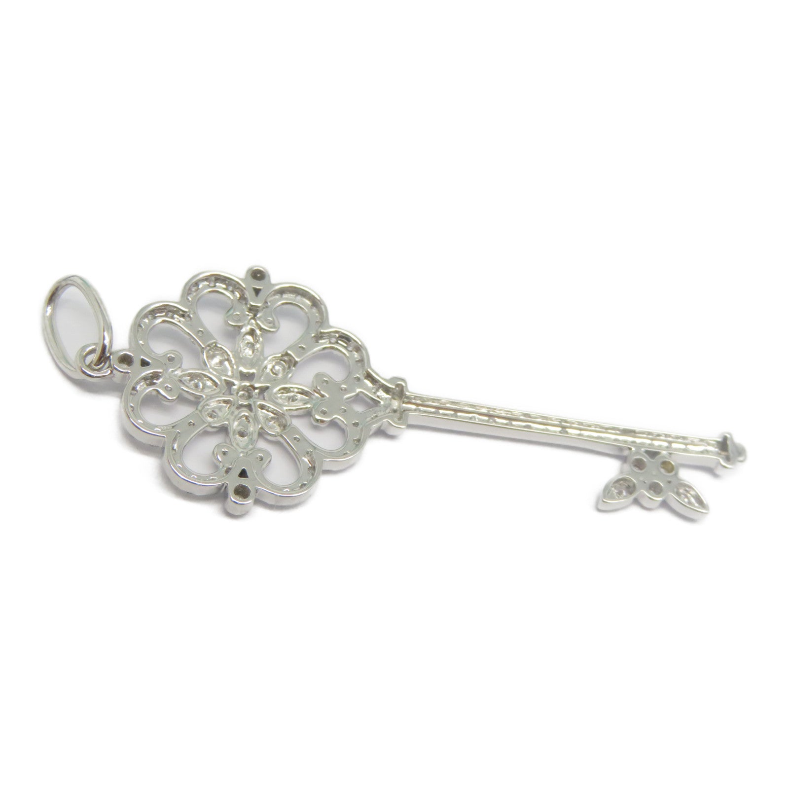 JEWELRY 18K白金Diamond Pendant Top 0.475ct鑽石吊墜