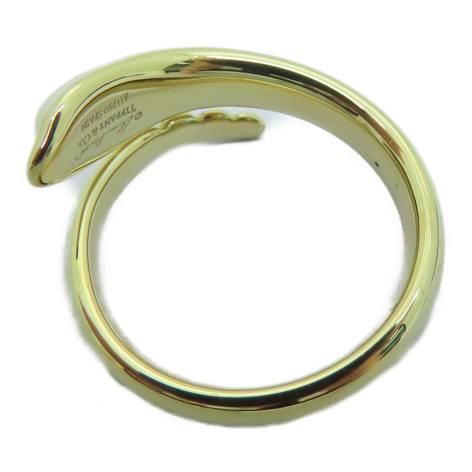 TIFFANY＆CO 【激減優惠】18K黃金Elsa Peretti Snake Ring戒指US#4.25