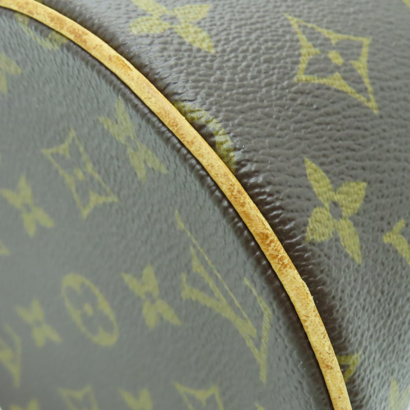 LOUIS VUITTON Monogram Papillon GM金扣肩背袋棕色