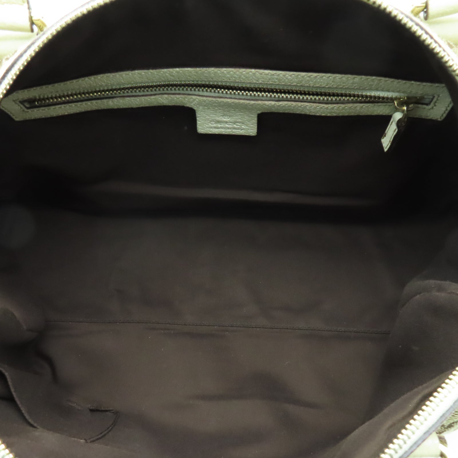 GUCCI 帆布Shoulder Bag金扣肩背袋啡色/白色