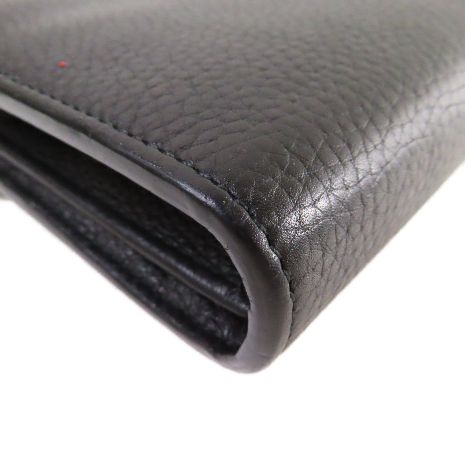 GUCCI 牛皮皮革GG Marmont Wallet On Chain Shoulder Bag金扣鏈帶肩背袋黑色