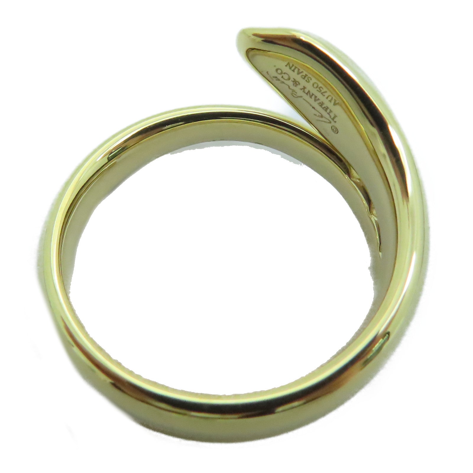 TIFFANY＆CO 【激減優惠】18K黃金Elsa Peretti Snake Ring戒指US#4.25