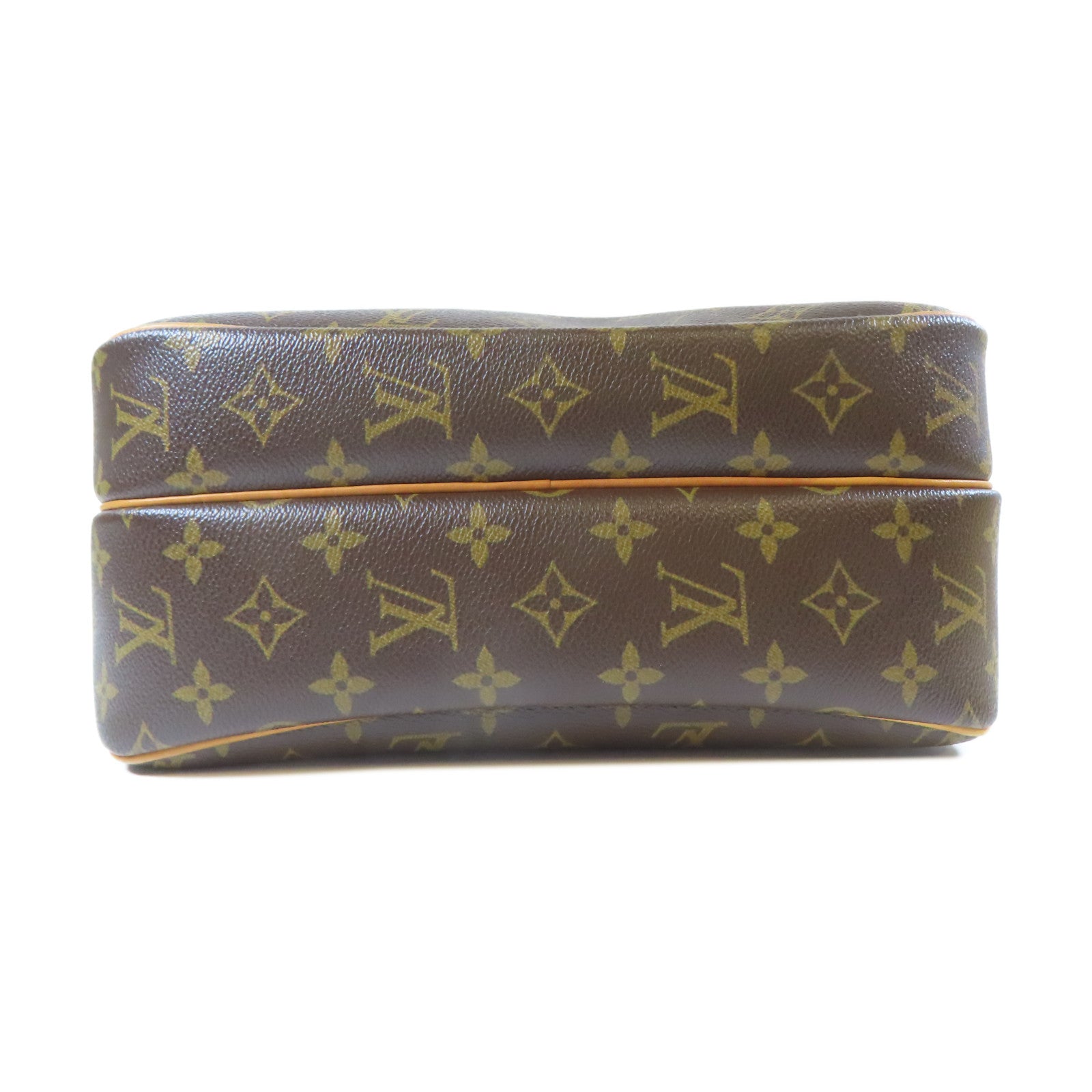 LOUIS VUITTON Monogram Reporter金扣肩背袋啡色