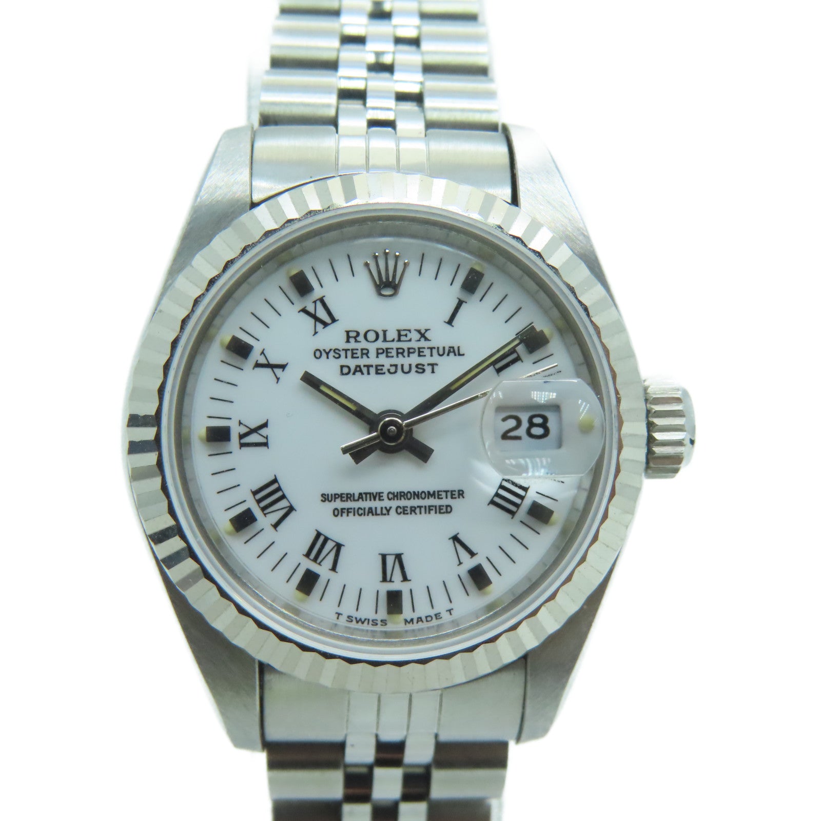 ROLEX Datejust Watch不锈钢手表自动机芯手表白色