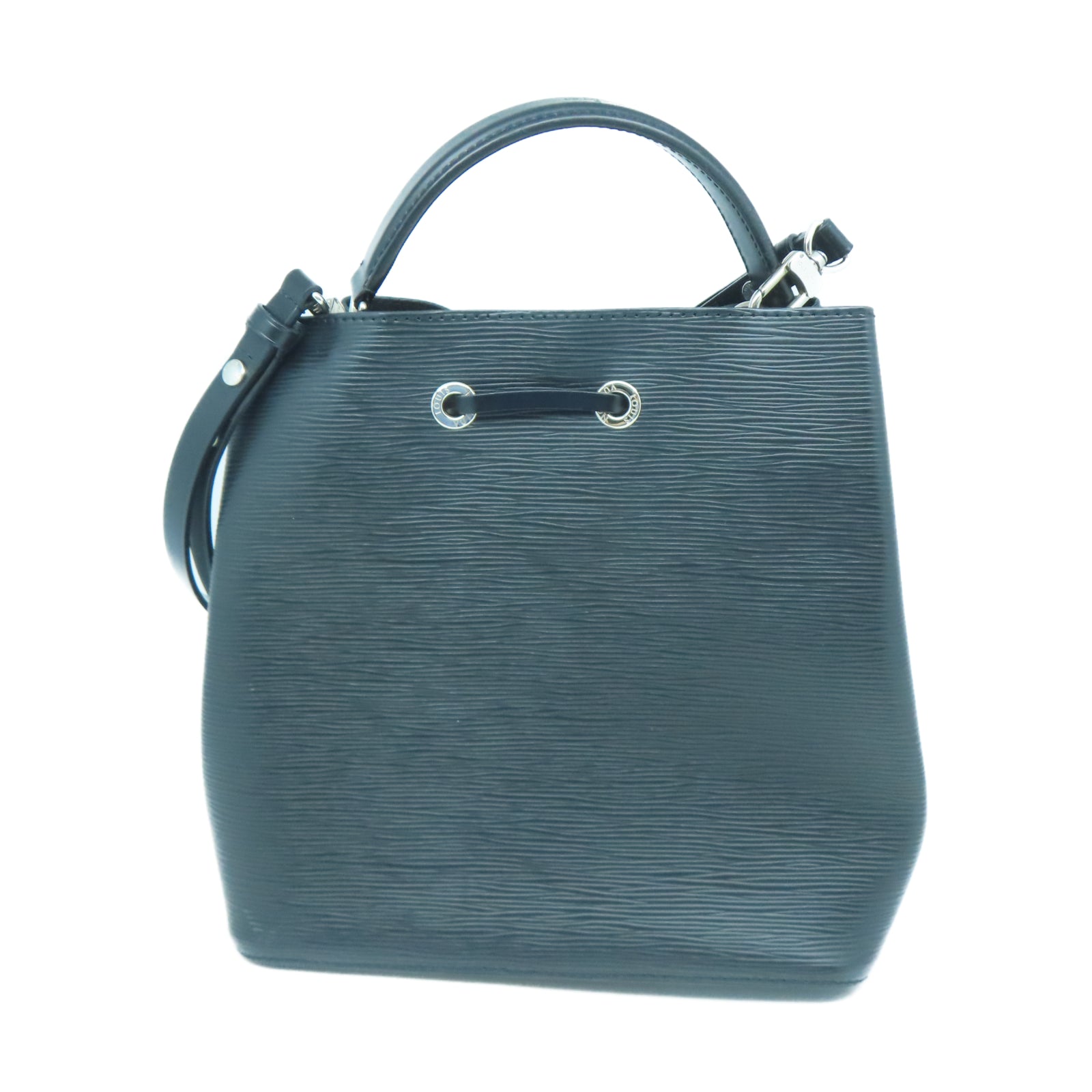 LOUIS VUITTON Epi Neo Noe銀扣肩背袋黑色