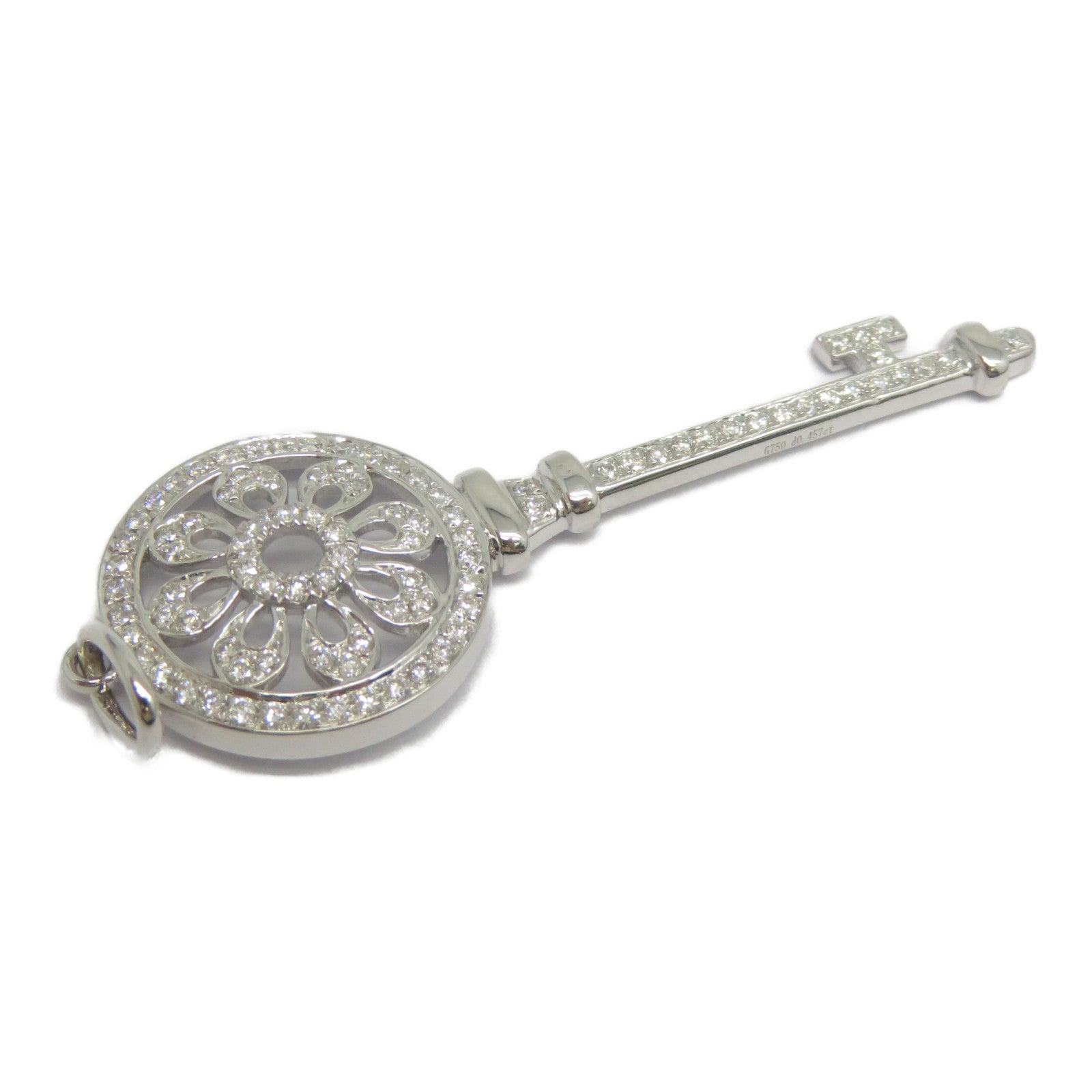 JEWELRY 【激減優惠】18K白金Diamond Pendant Top 0.457ct鑽石吊墜