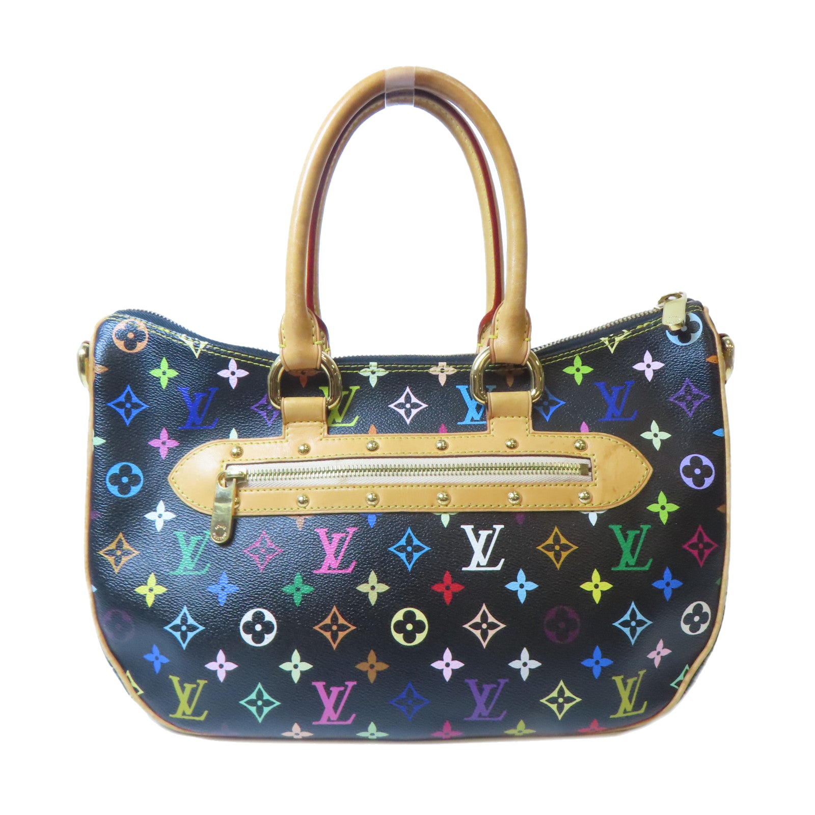 LOUIS VUITTON Monogram Multicolore Rita金扣手挽袋彩色