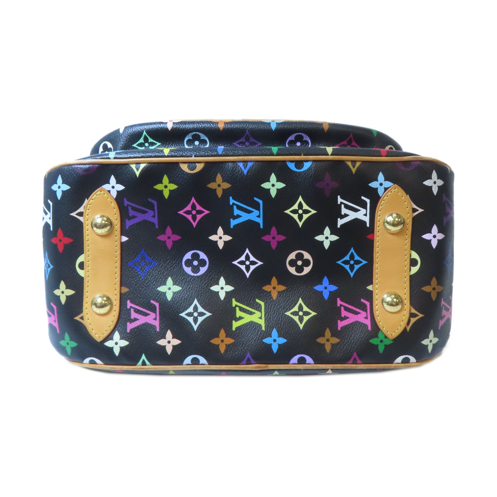 LOUIS VUITTON Monogram Multicolore Rita金扣手挽袋彩色