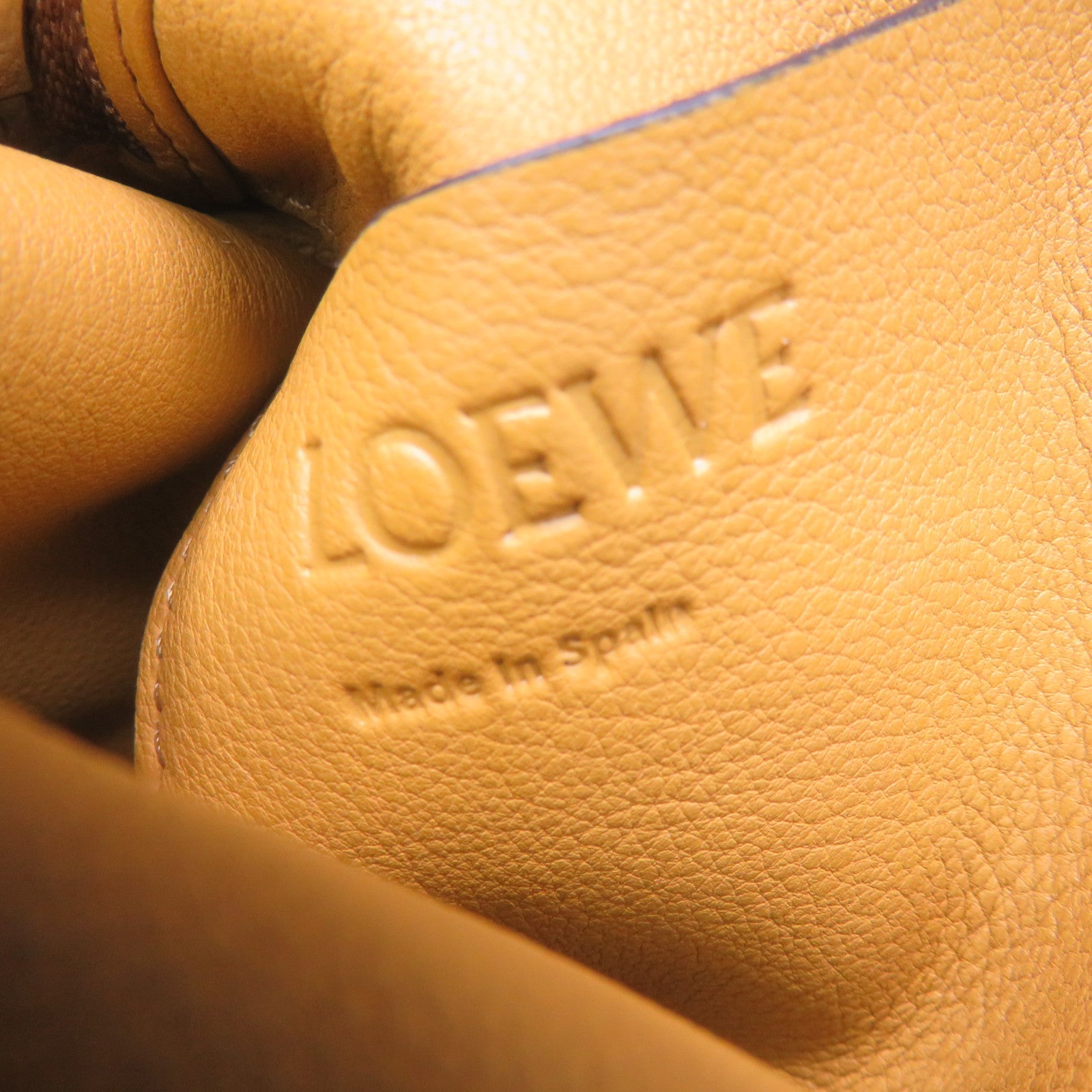 LOEWE Suede Leather Tent Shoulder Bag Brown
