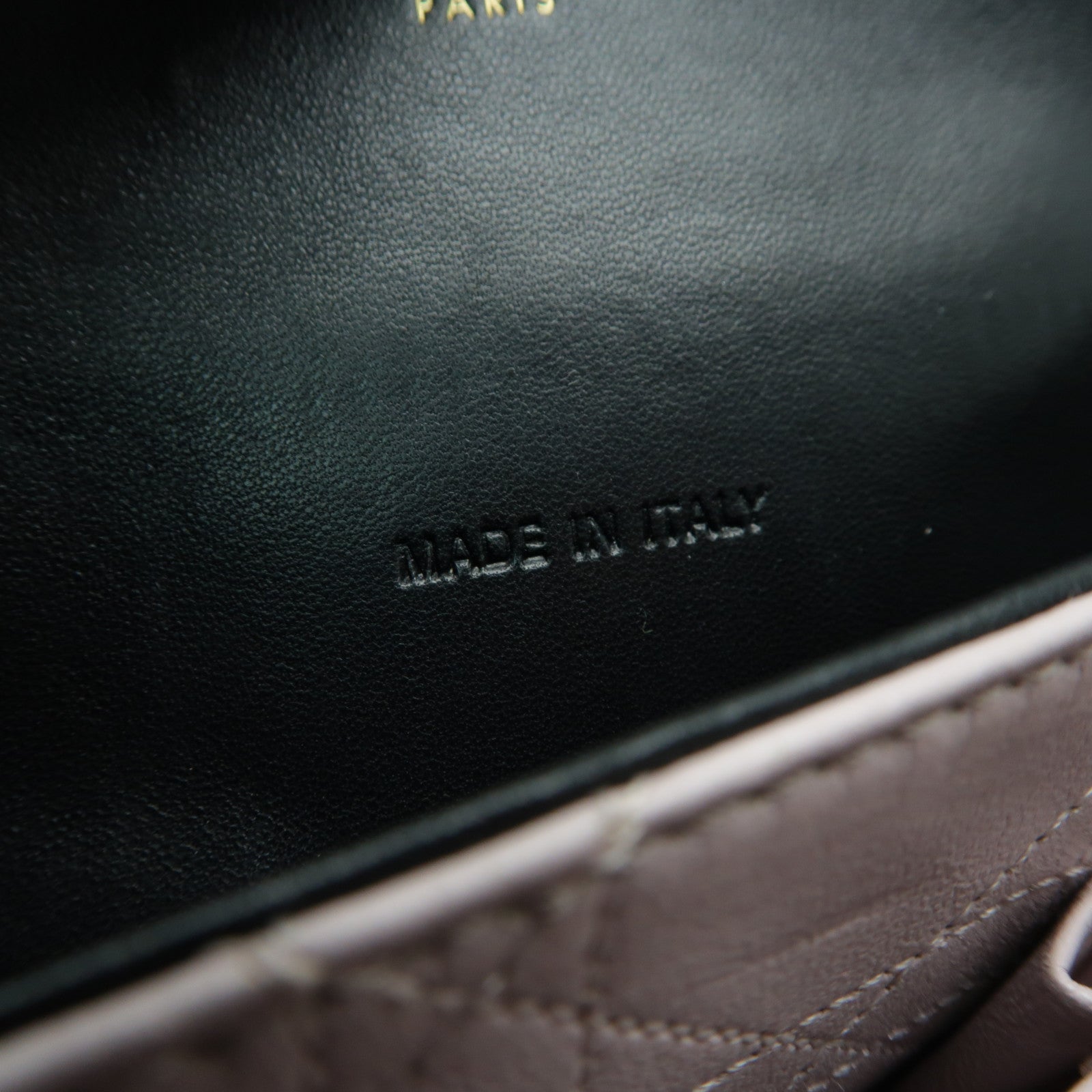 Dior 羊皮皮革Miss Dior金扣鏈帶肩背袋黒色