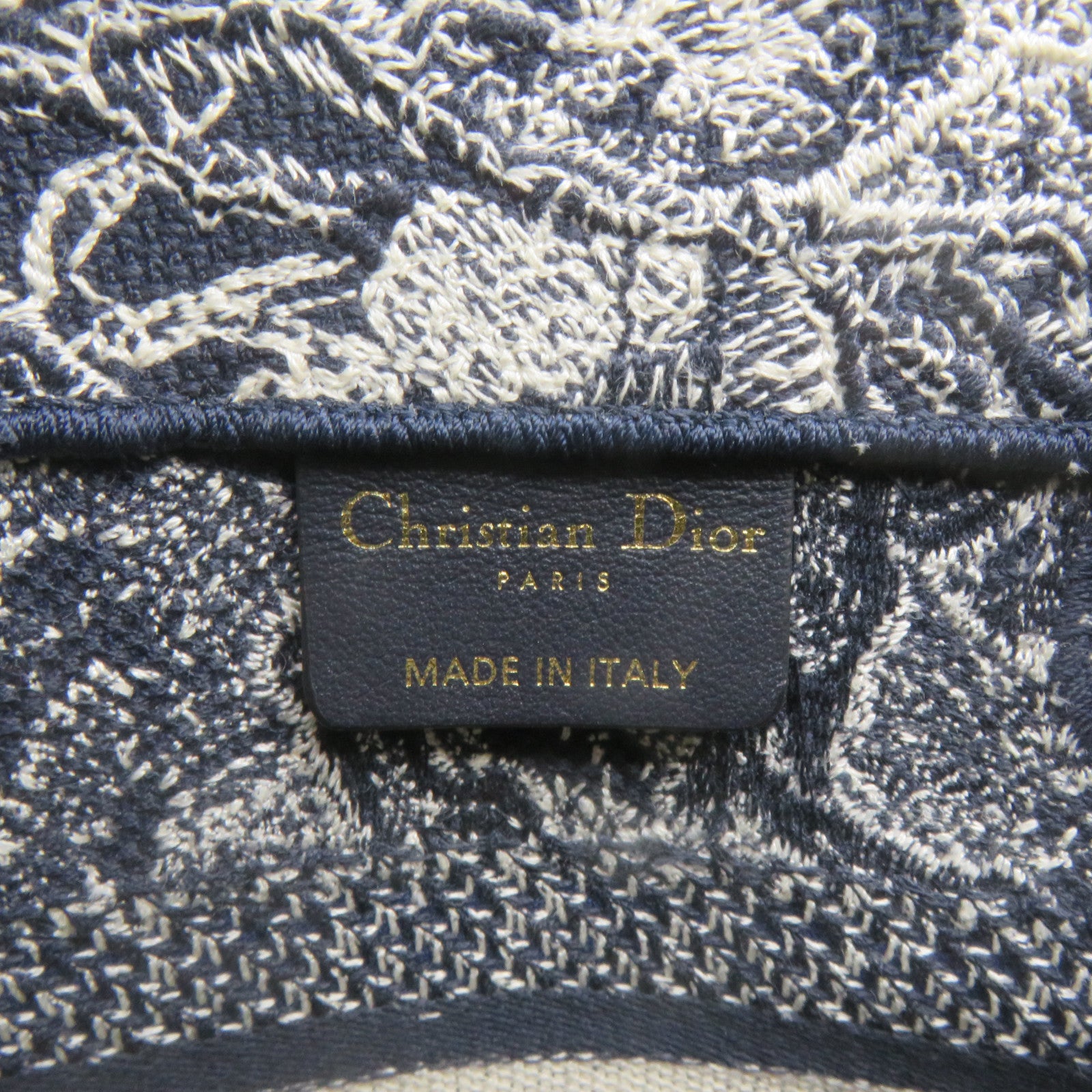 Dior 帆布Book Tote手挽袋寶藍色