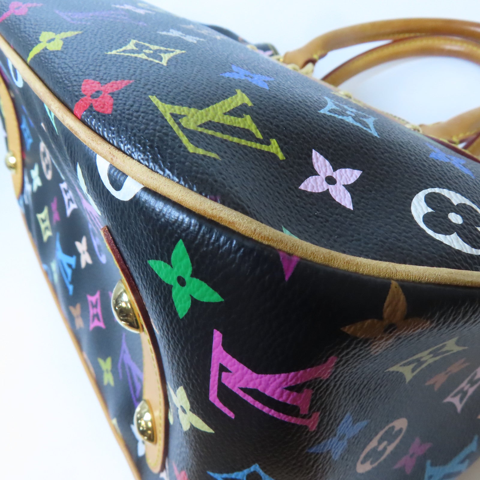 LOUIS VUITTON Monogram Multicolore Rita金扣手挽袋彩色