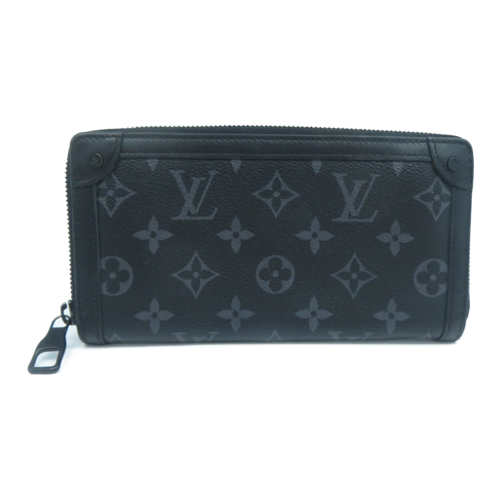 LOUIS VUITTON Monogram Eclipse Zippy Wallet Trunk長錢包黑色
