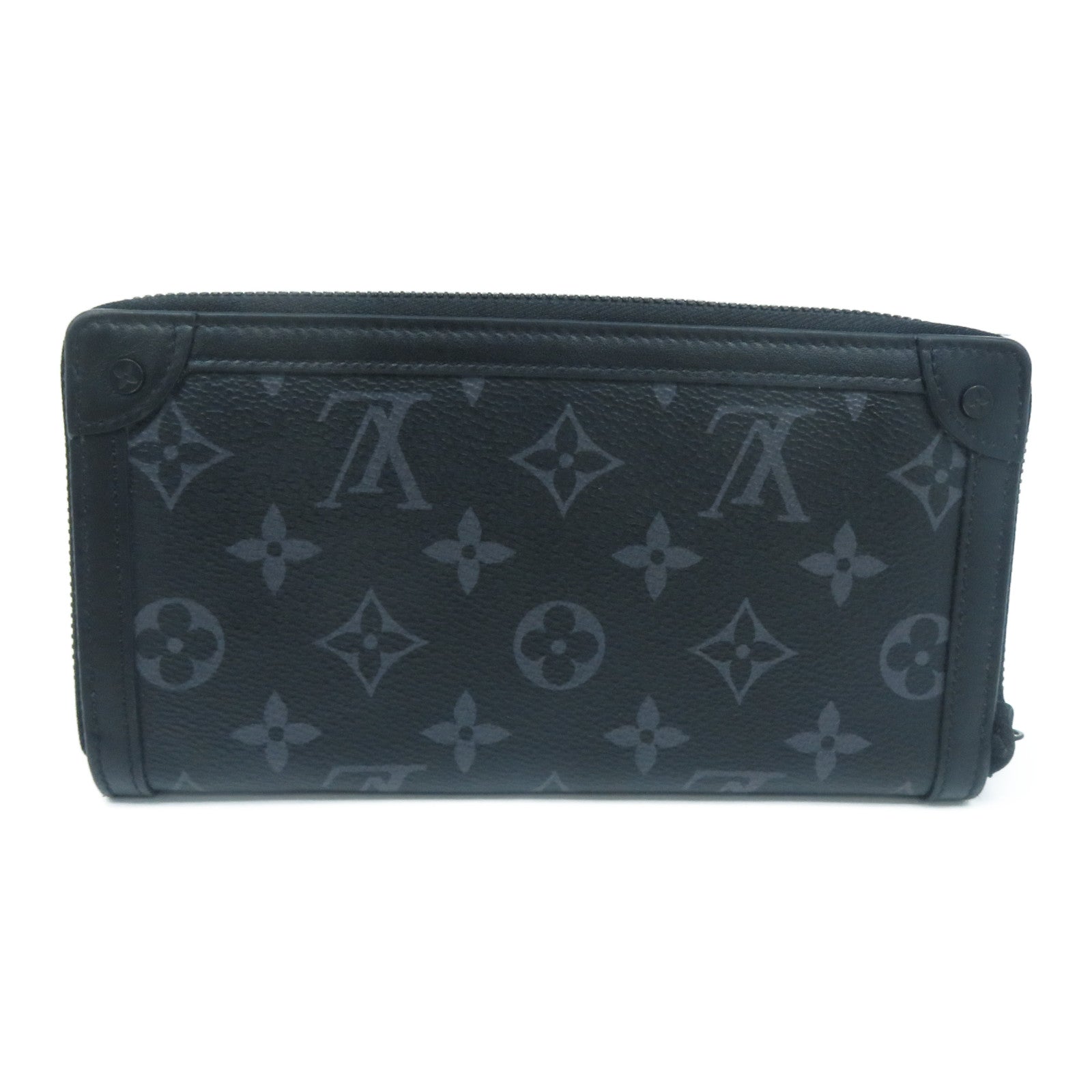LOUIS VUITTON Monogram Eclipse Zippy Wallet Trunk長錢包黑色