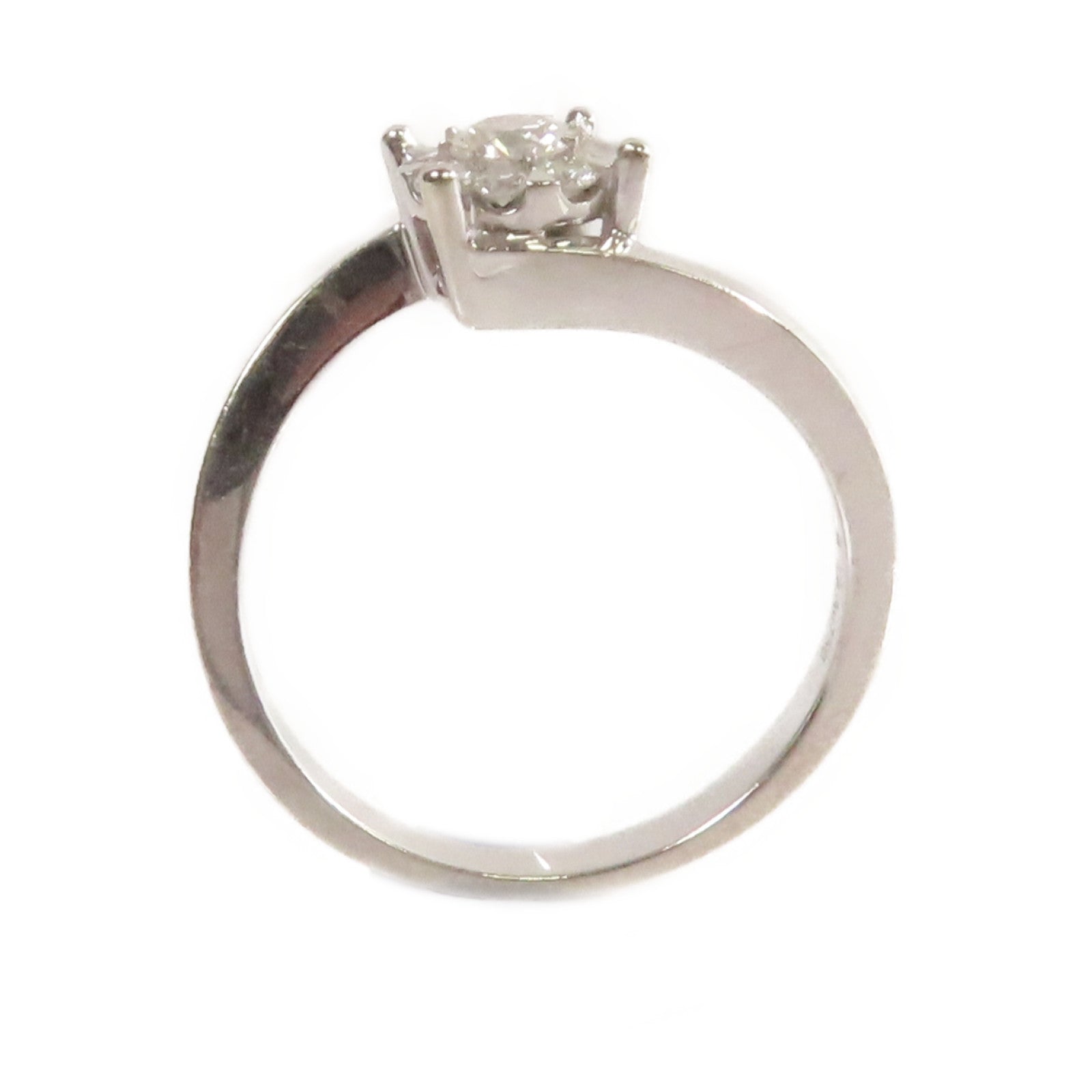 JEWELRY 18K白金/0.18ct鑽石Diamond Ring戒指US#6.75