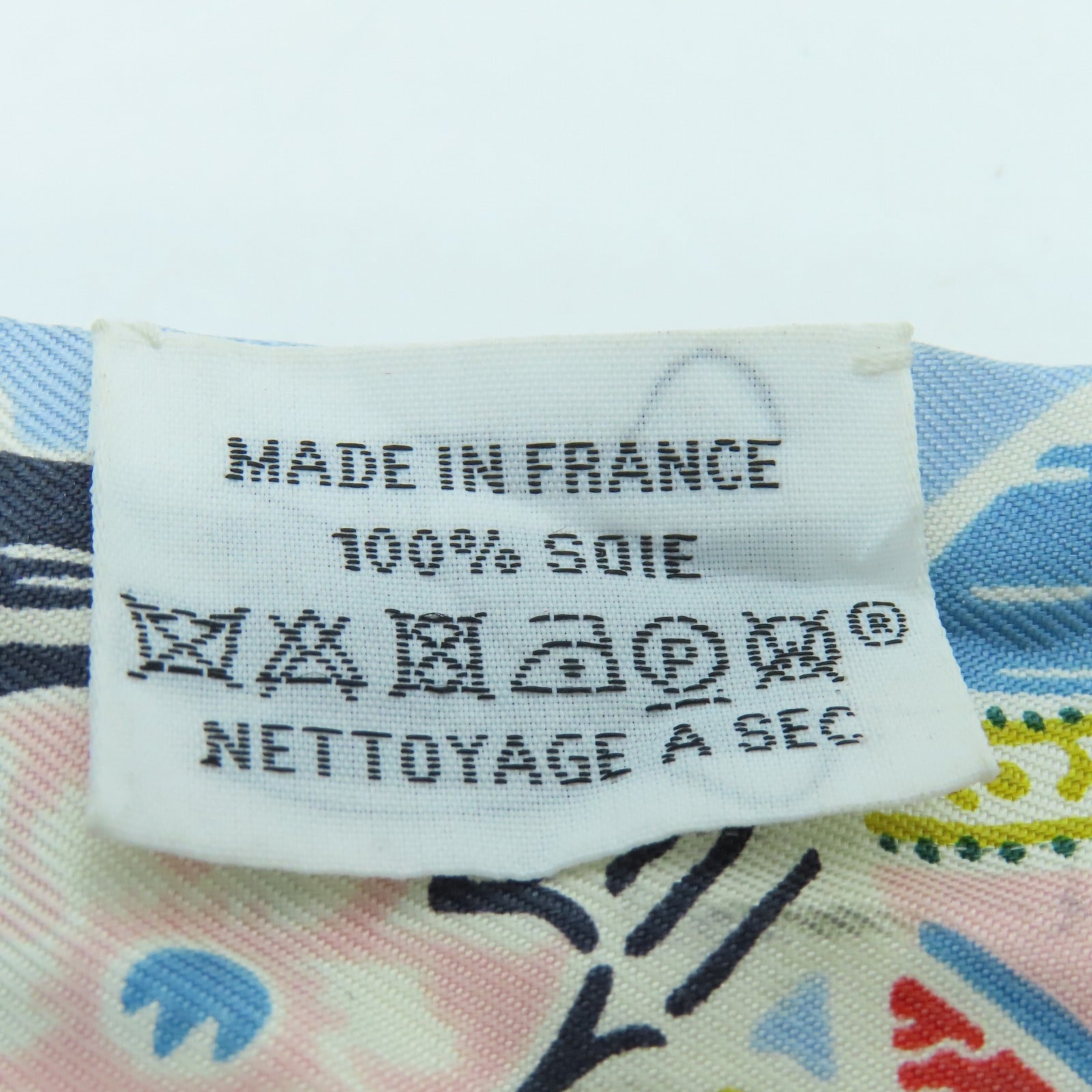 HERMES Silk Twilly Scarf Light Blue/Green/Color
