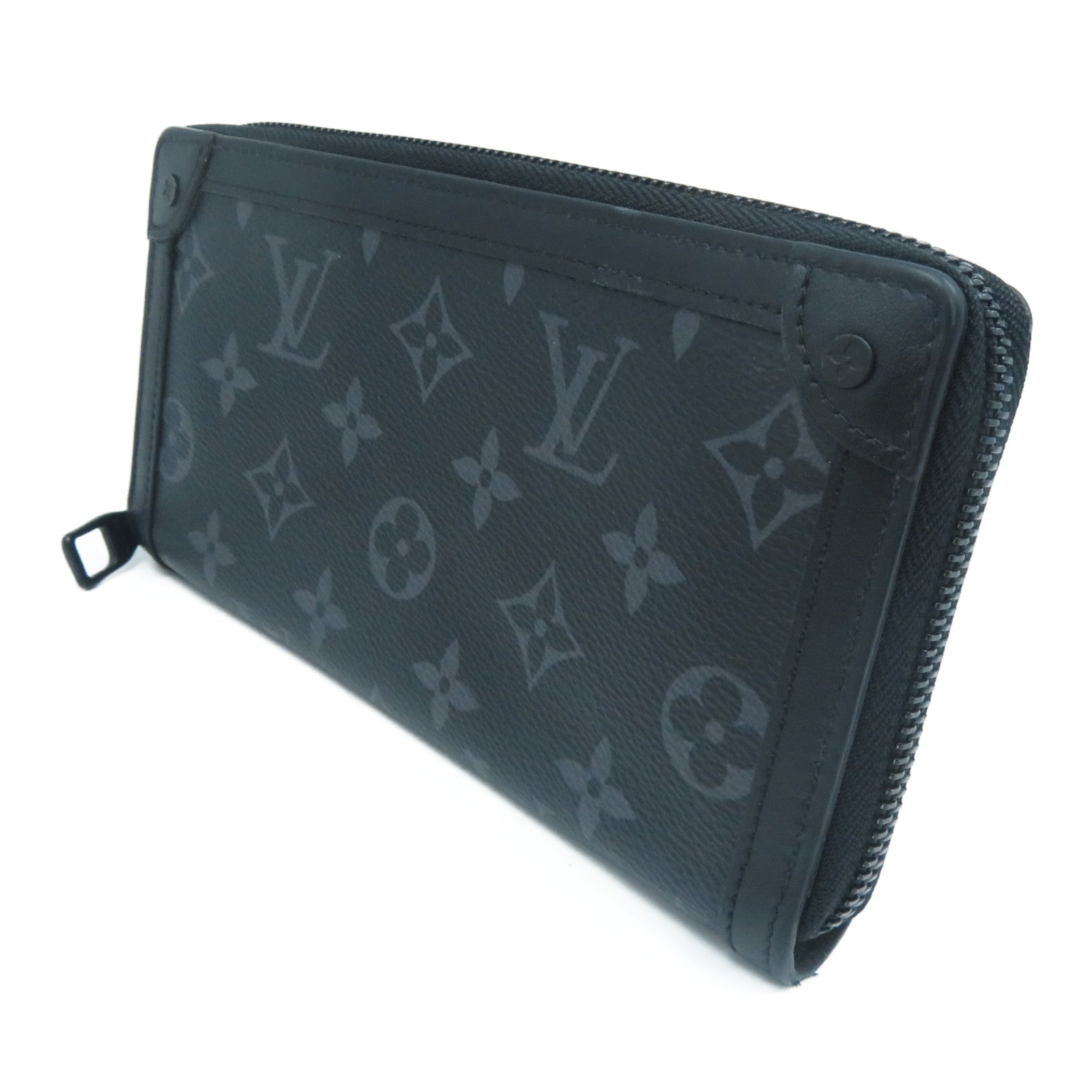 LOUIS VUITTON Monogram Eclipse Zippy Wallet Trunk長錢包黑色