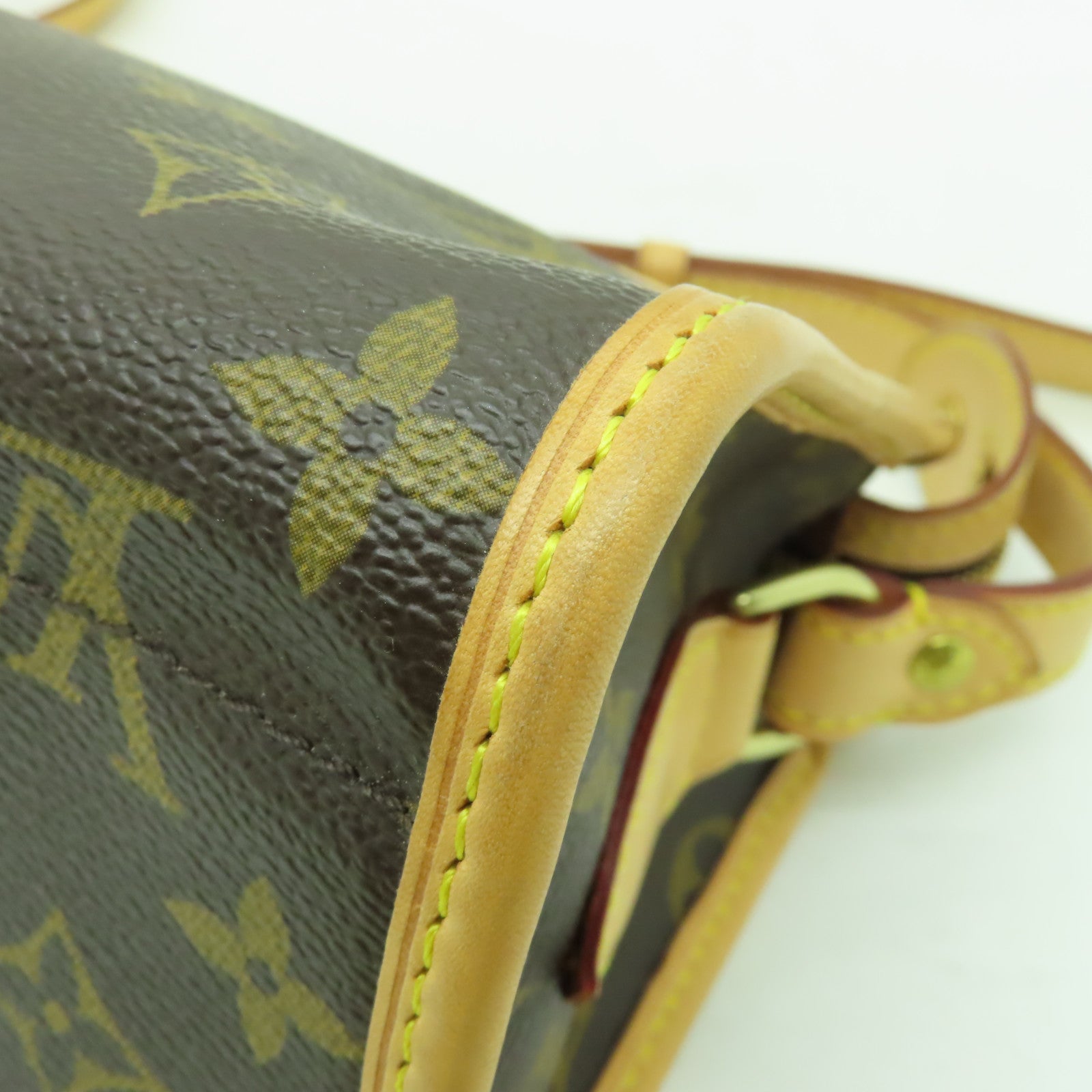 LOUIS VUITTON Monogram Popincourt金扣肩背袋棕色