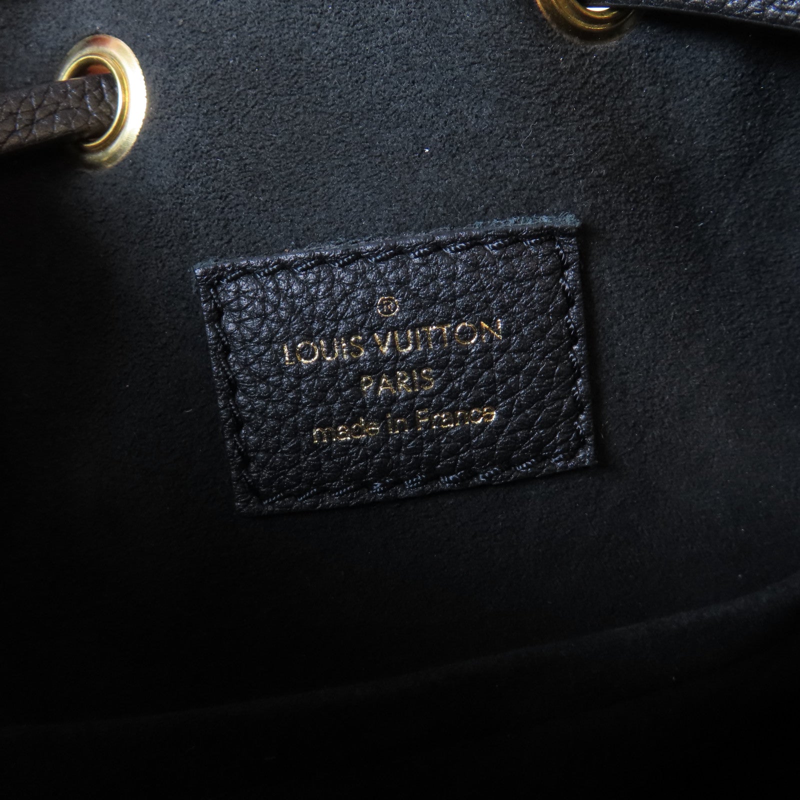 LOUIS VUITTON 牛皮皮革Lockme金扣手挽肩背兩用袋黑色