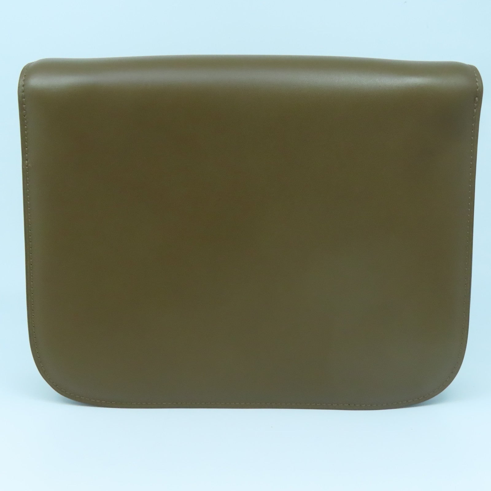 CELINE cowhide leather Shoulder Bag gold buckle shoulder bag brown