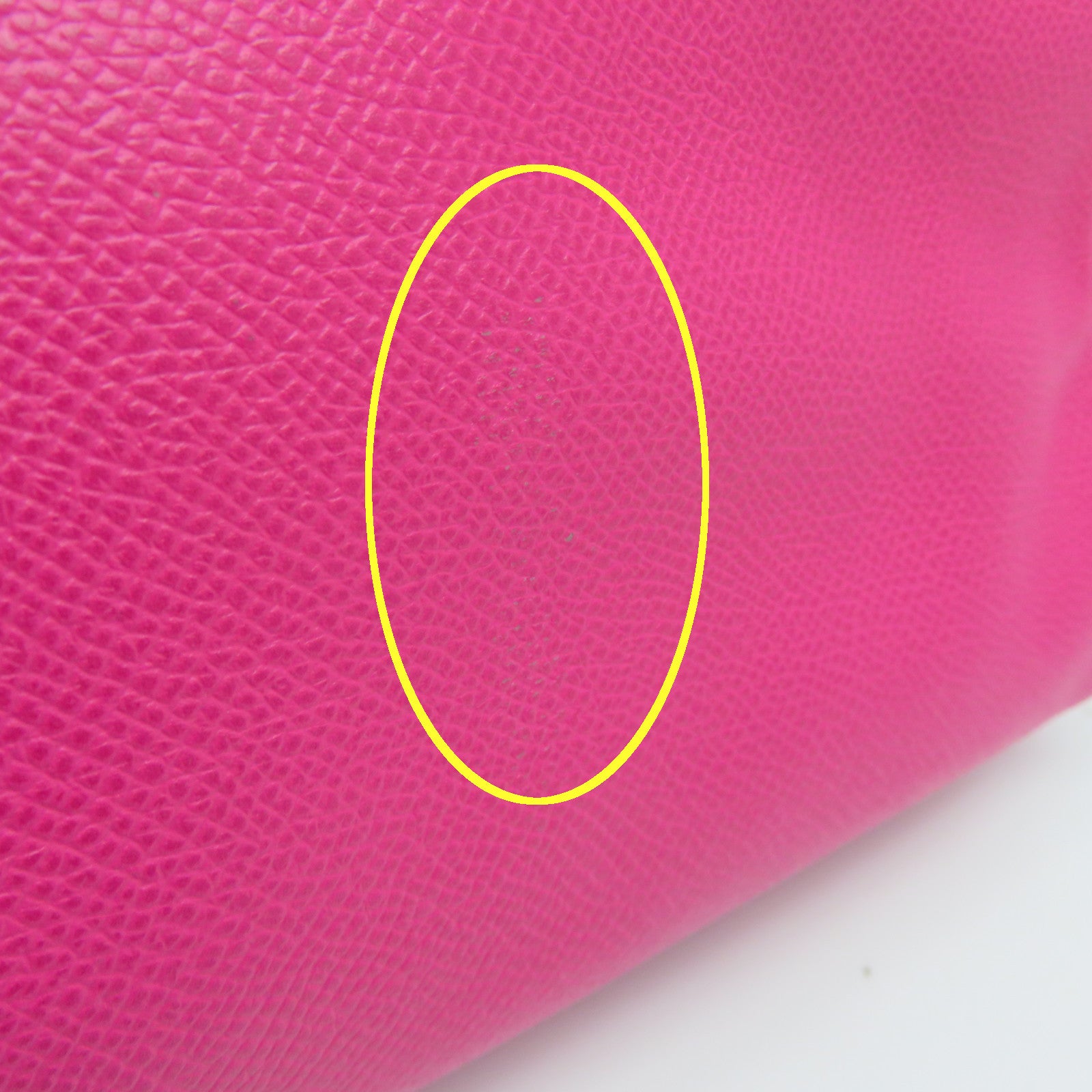 HERMES Epsom皮革Kelly 32银扣手挽肩背两用袋Tosca萤光桃红