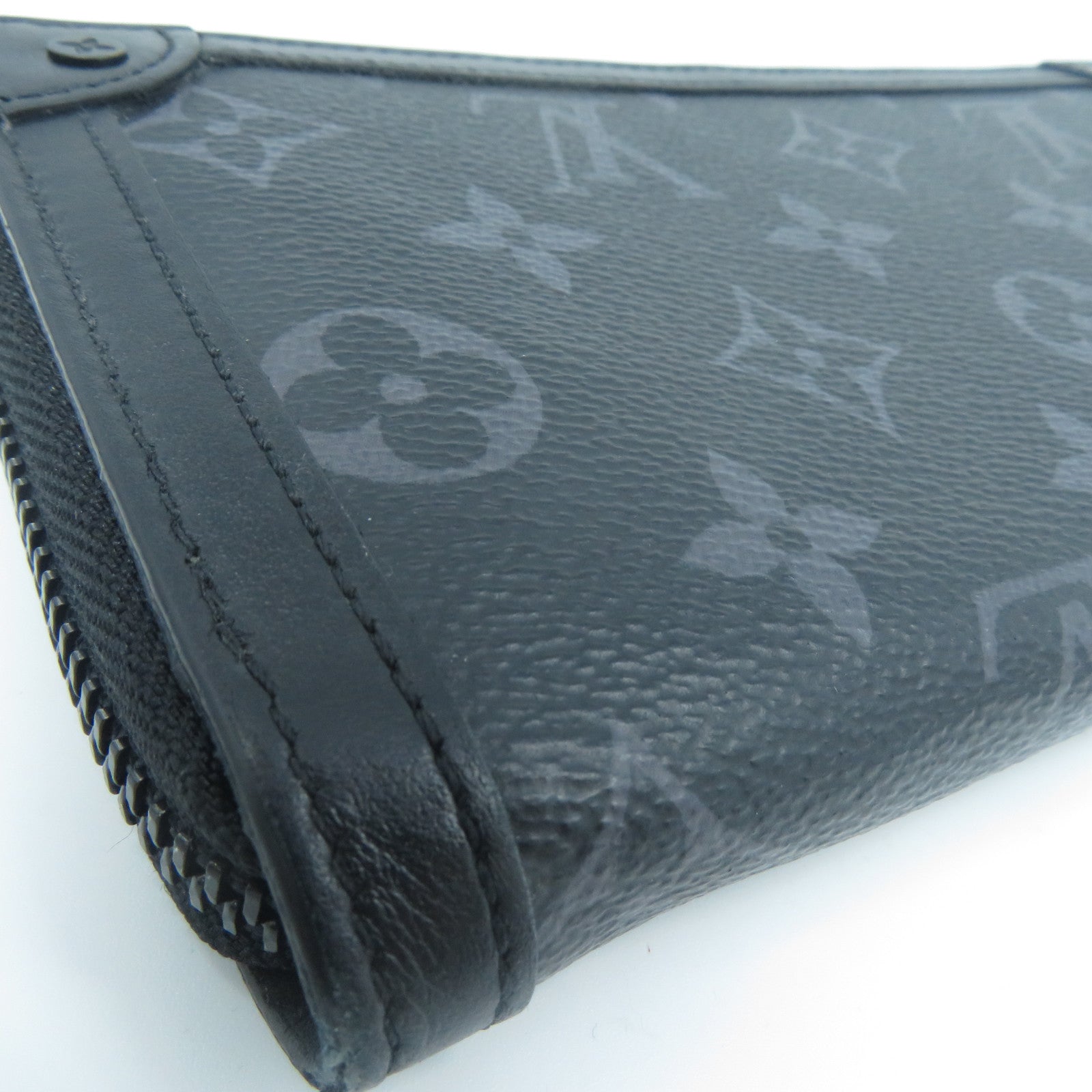 LOUIS VUITTON Monogram Eclipse Zippy Wallet Trunk長錢包黑色