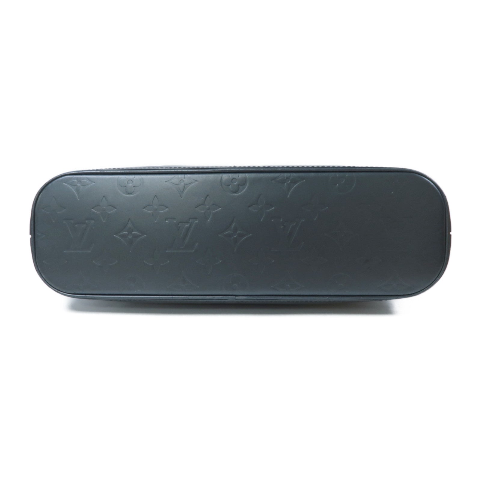 LOUIS VUITTON Monogram Mat Satter Shoulder Bag銀扣肩背袋銀灰色