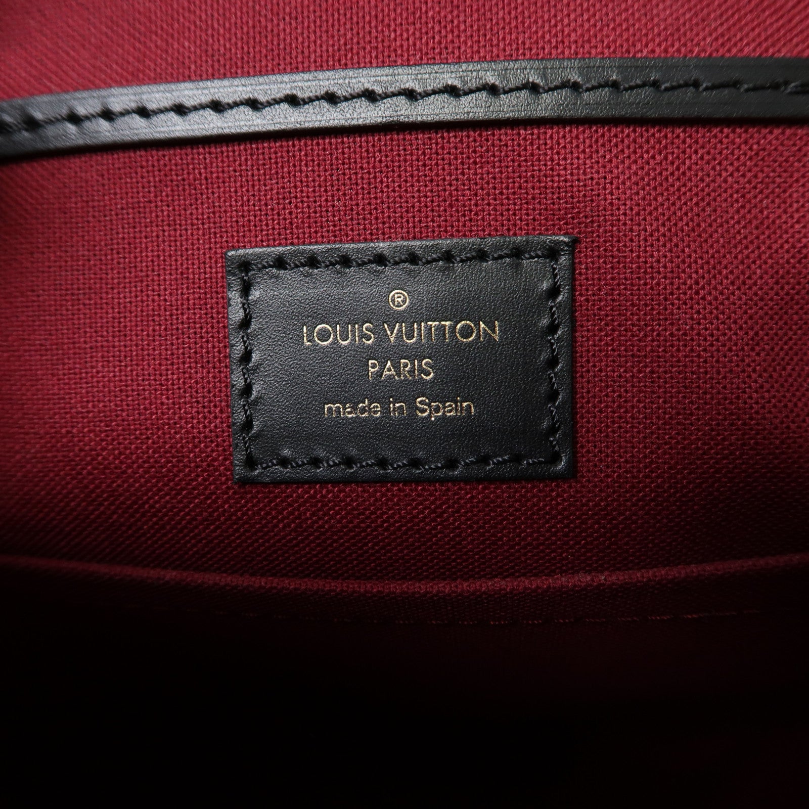 LOUIS VUITTON Monogram Montsouris BB金扣背包黑色/啡色