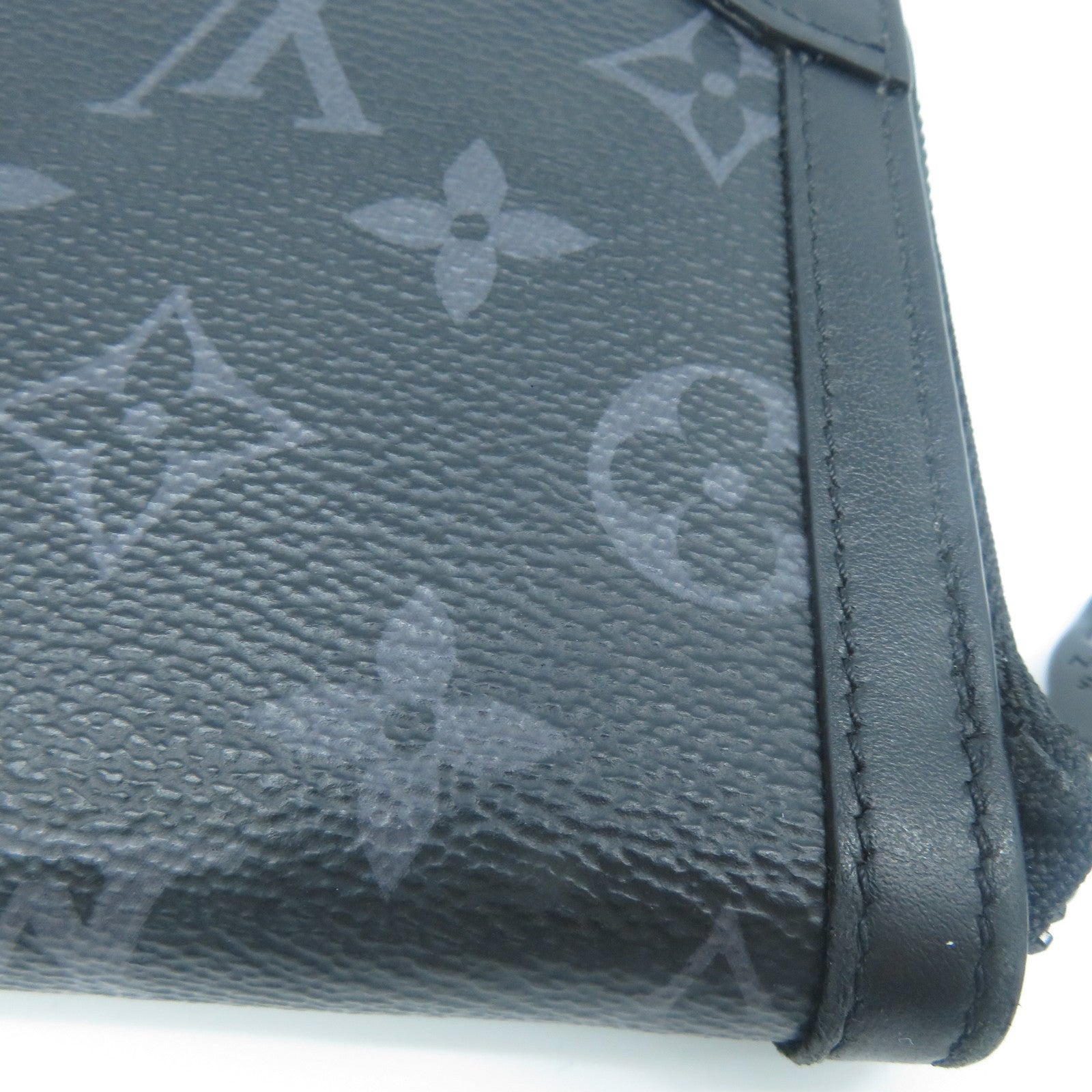 LOUIS VUITTON Monogram Eclipse Zippy Wallet Trunk長錢包黑色