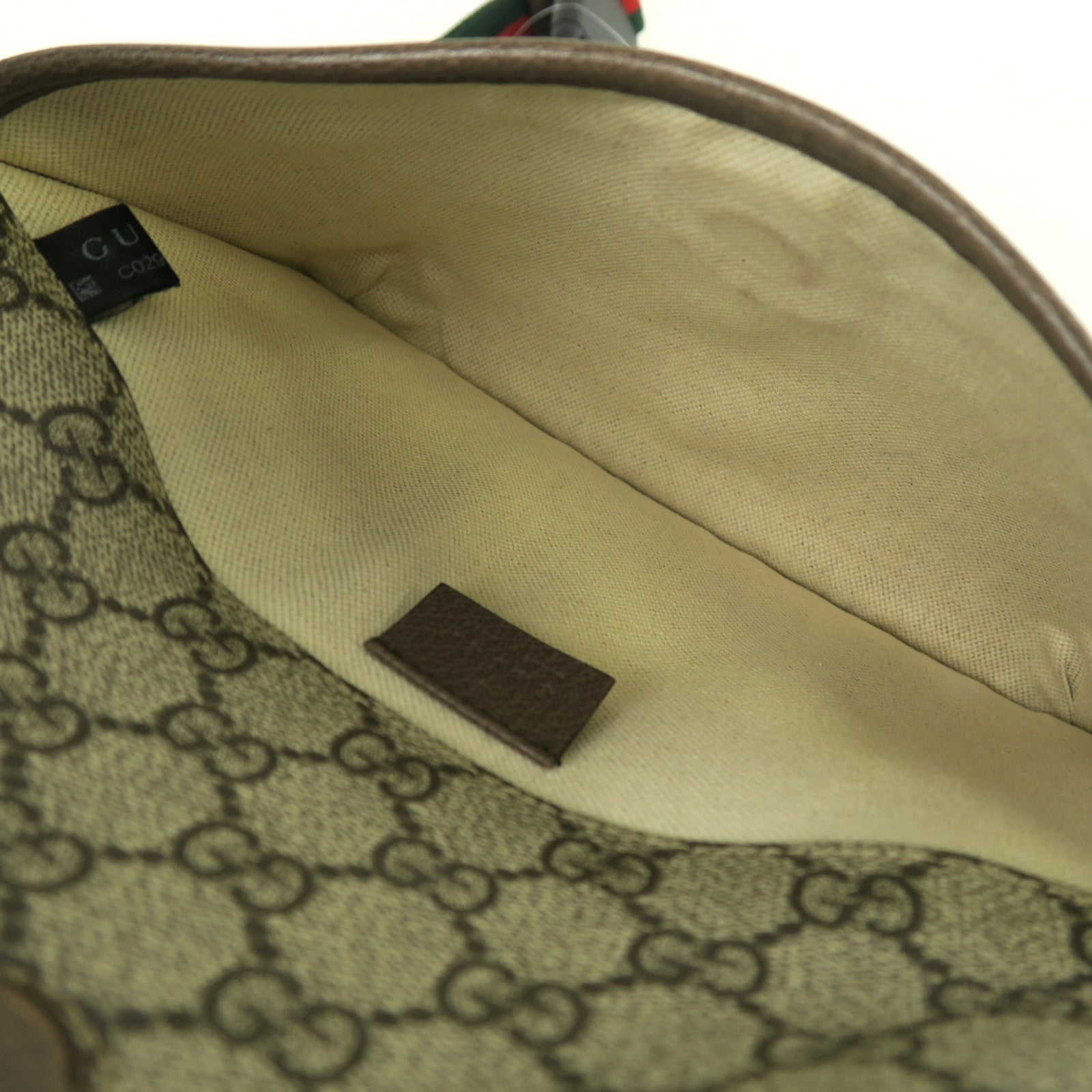 GUCCI 塗層帆布Neo Vintage GG Supreme腰包啡色